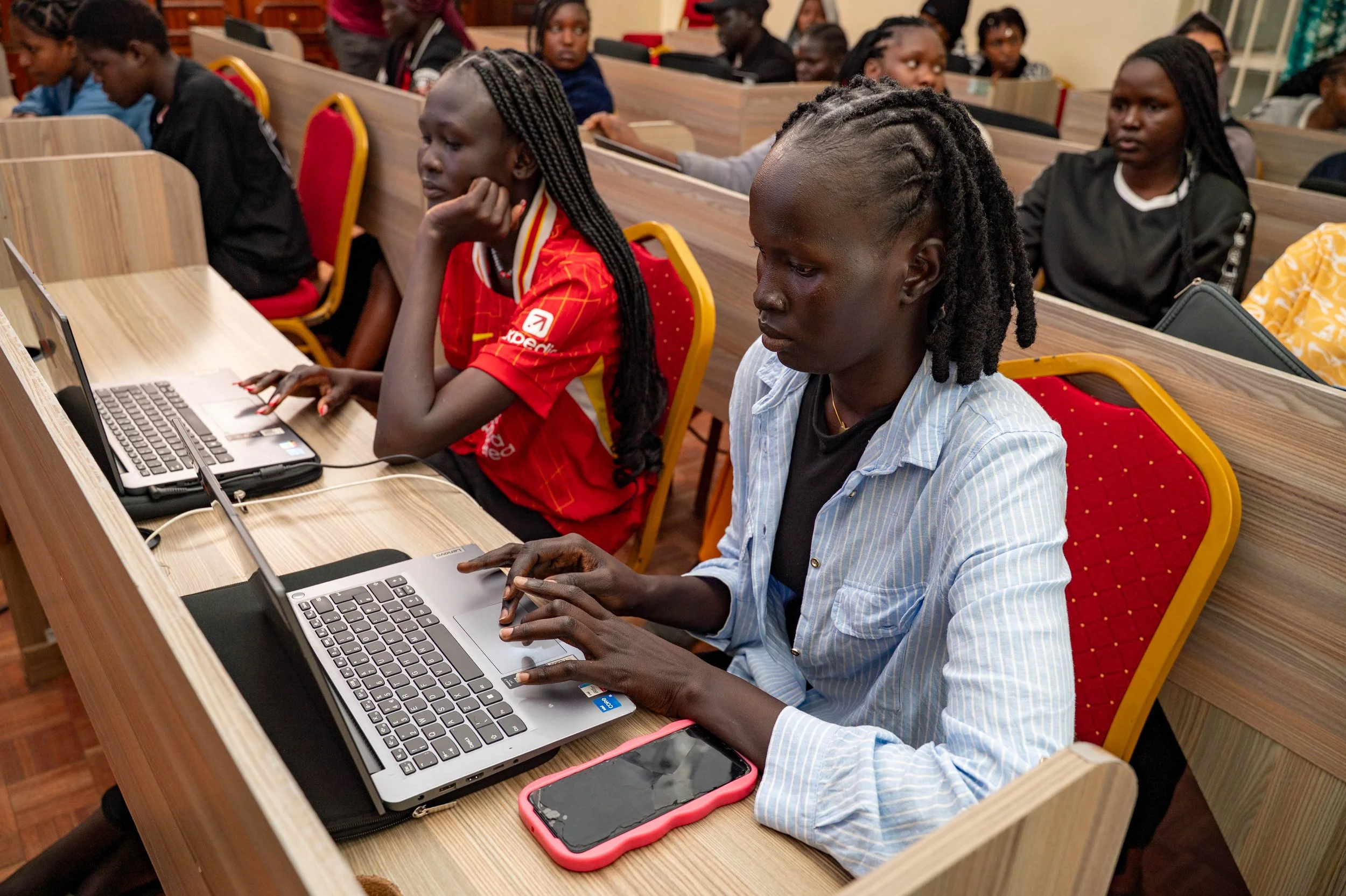 Student Spotlight: Equipped with tailoring and digital skills, Achol has designs of launching a fashion business