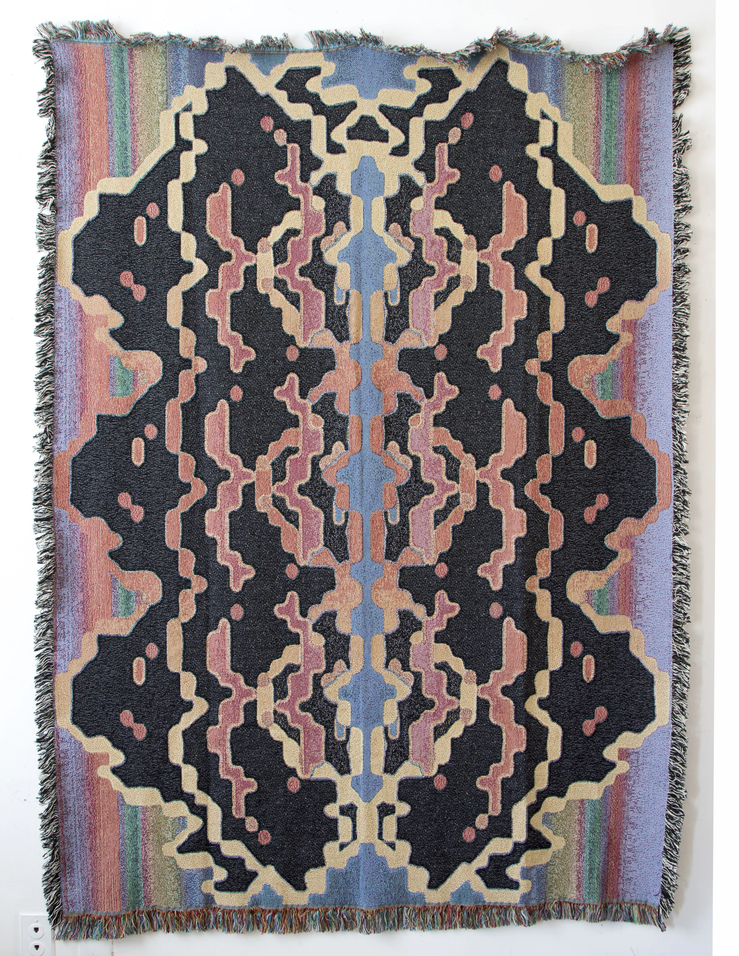 Black Cloud Rainbow Blanket