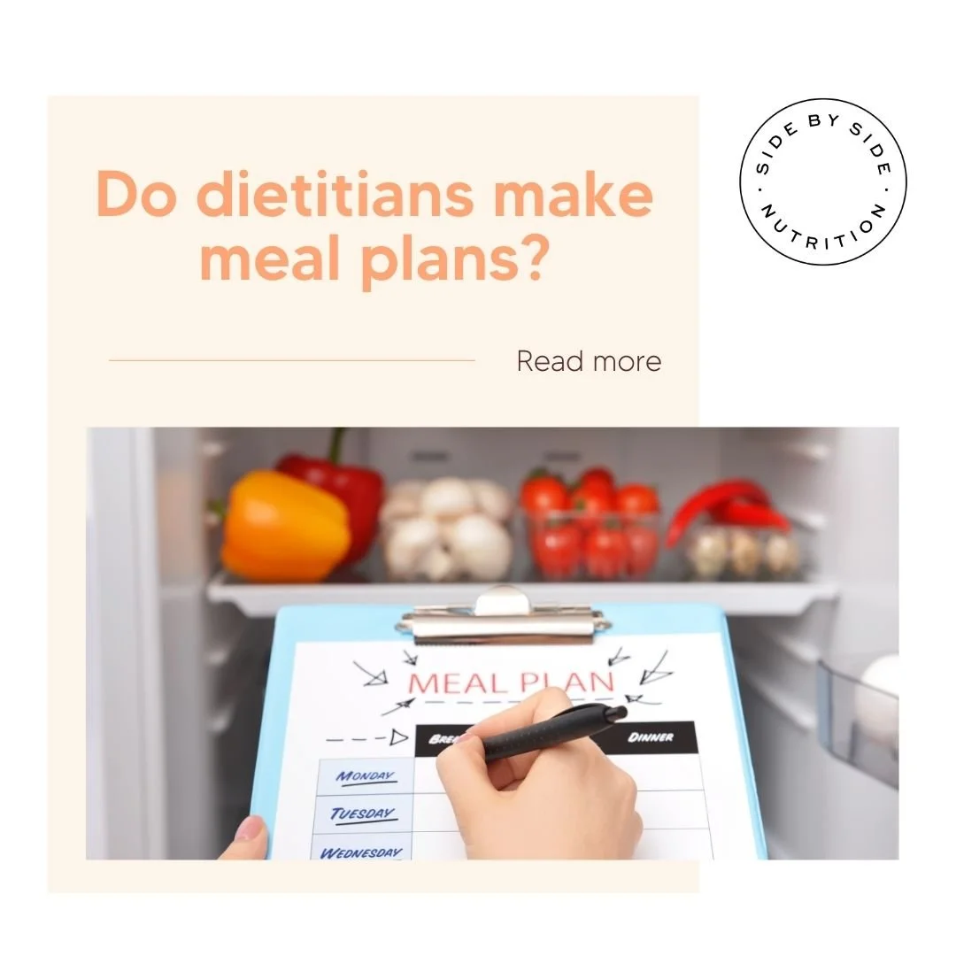 Do dietitians help with meal planning?