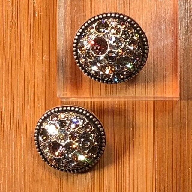 Patricia Locke Swarovski Crystal Clip Earrings