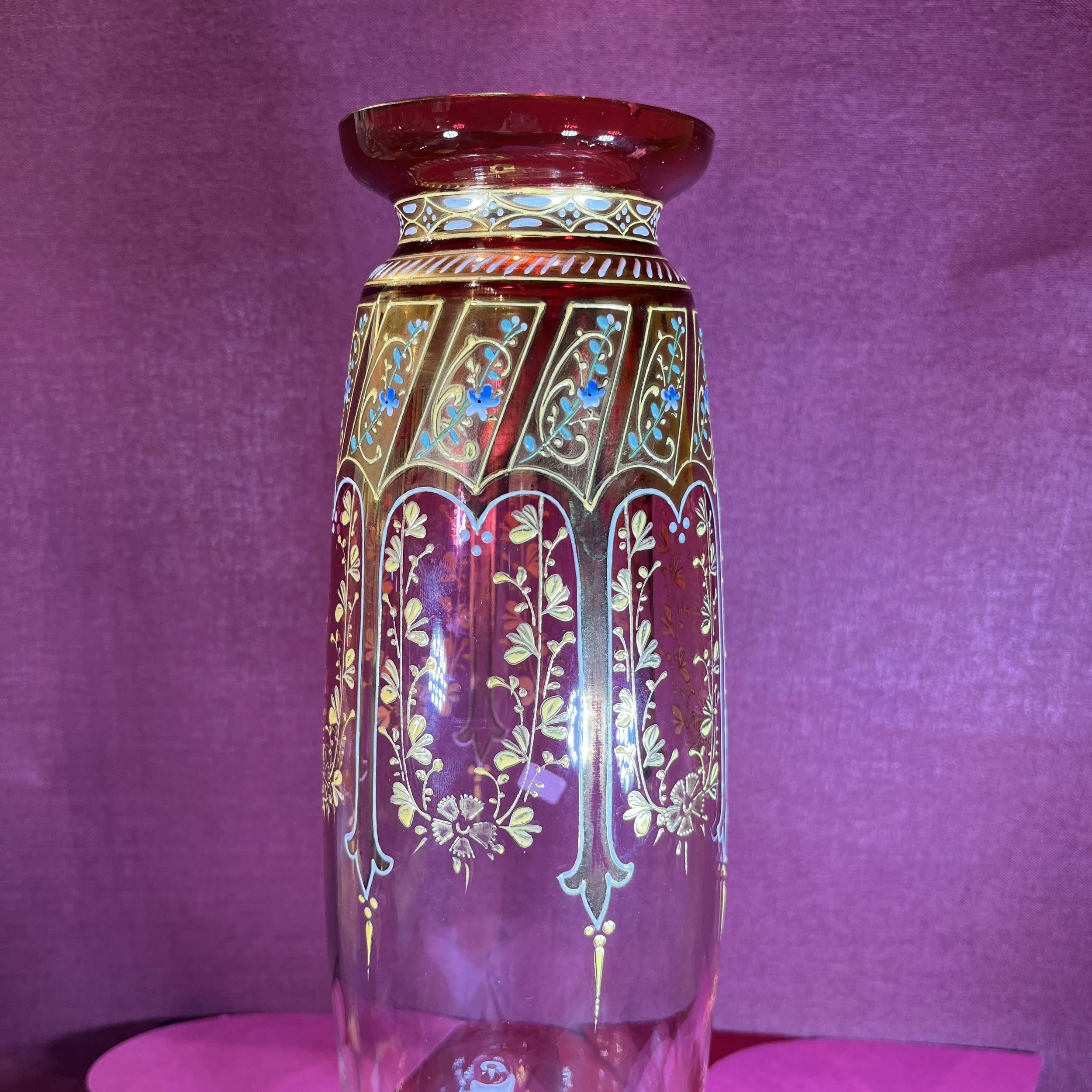 Moser Antique Glass Vase