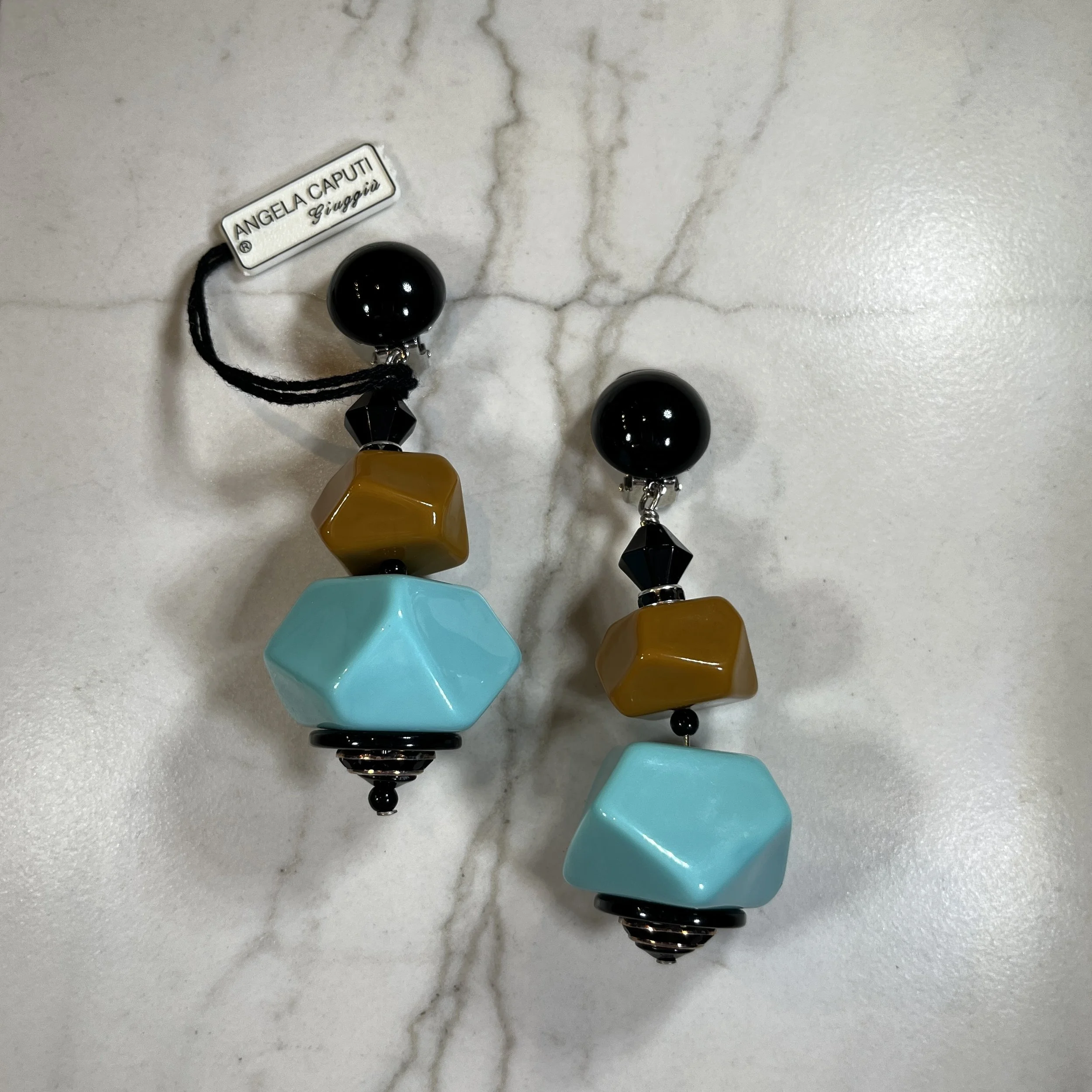 Angela Caputi Clip Earrings