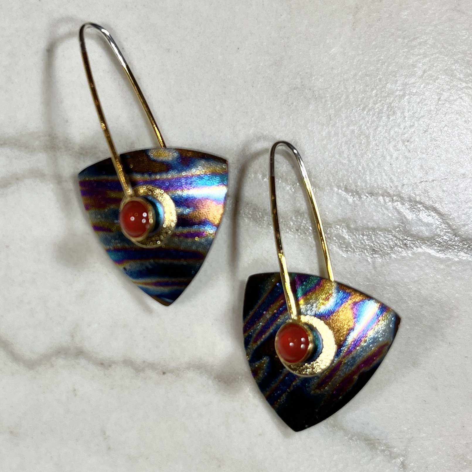 Keith Lewis Carnelian Earrings