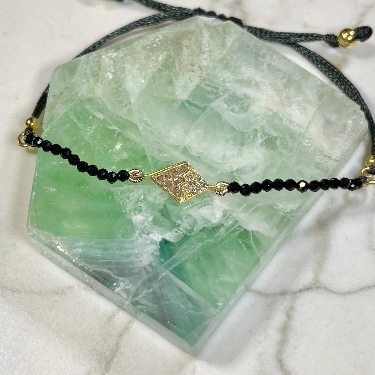 Shana Gulati Black Spinel Bracelet