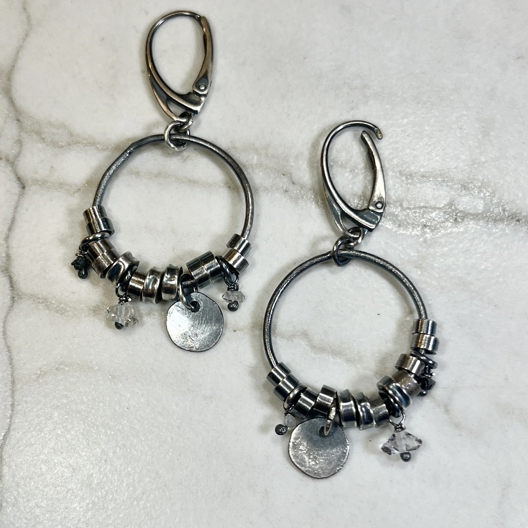 Folklorica Collection Silver Earrings