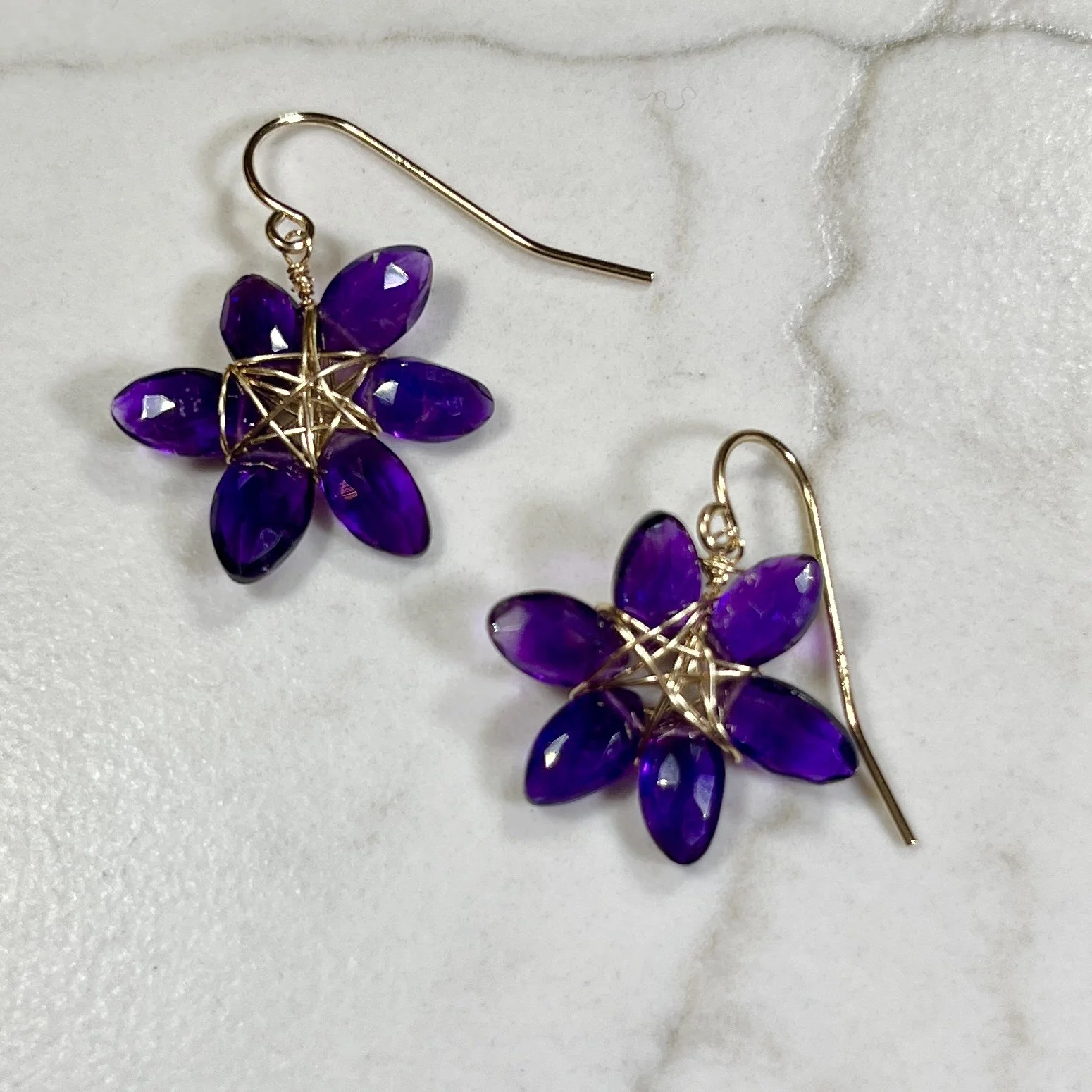 Lina's Shop Amethyst Earrings