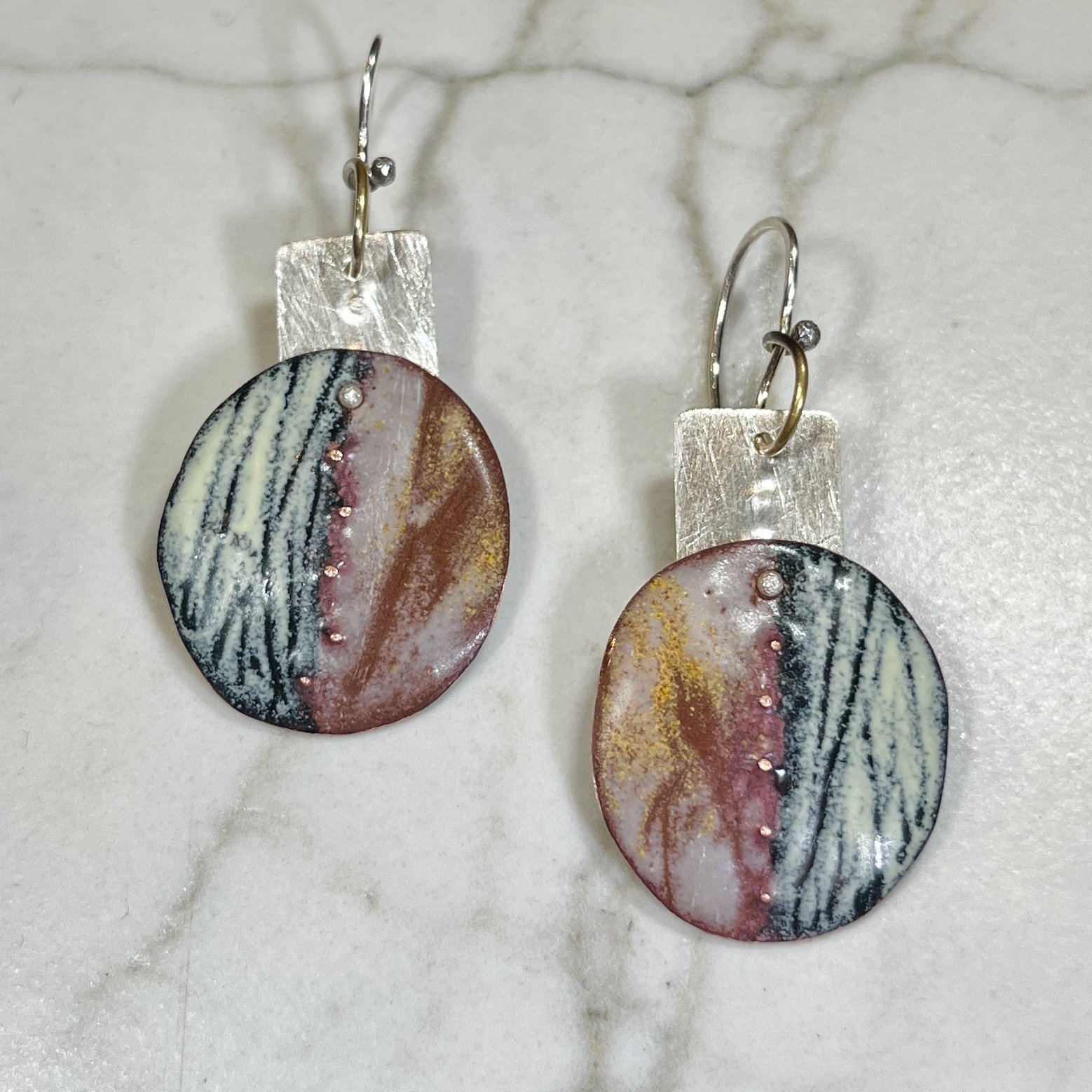 Lauren Pollaro Enamel Earrings