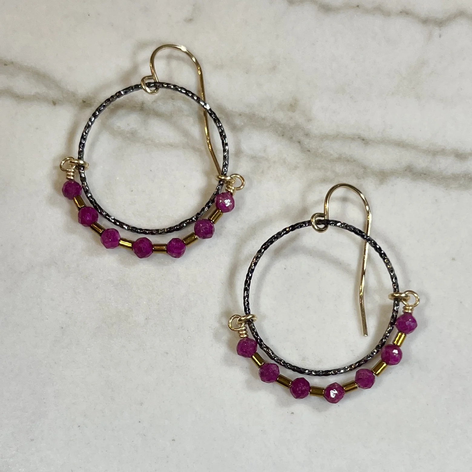Silvana Segulja Design Ruby Earrings