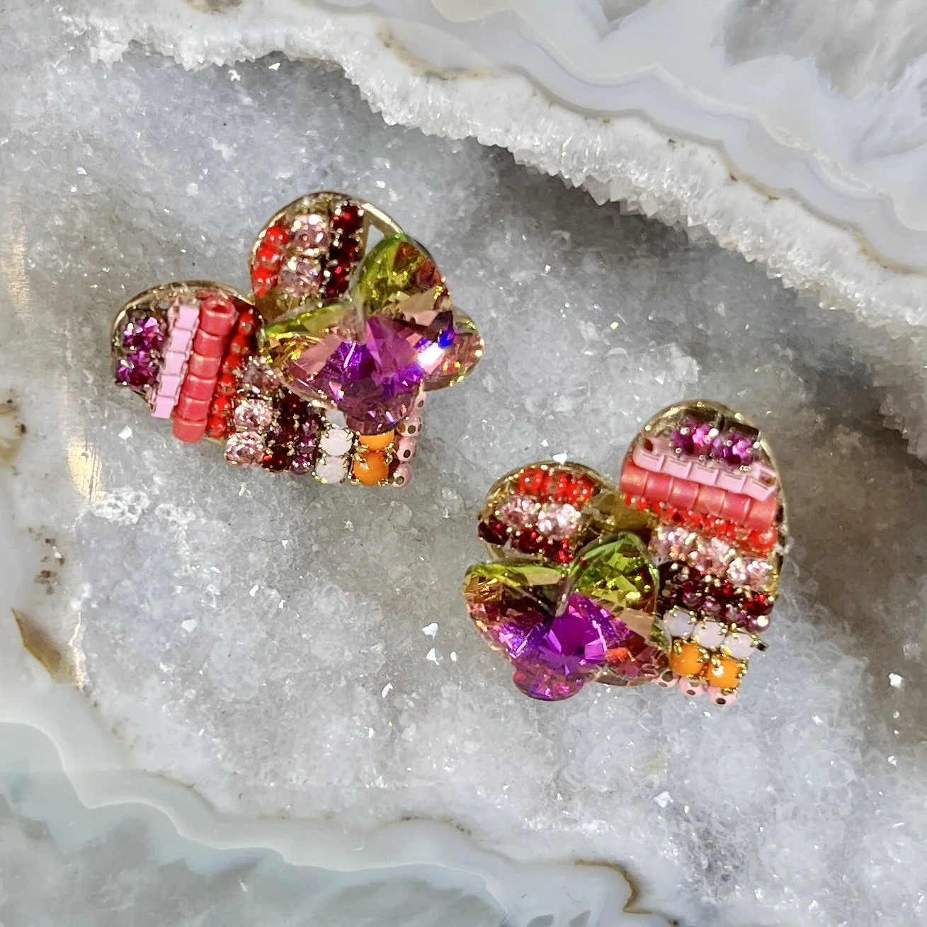 Tai Heart Stud Earrings