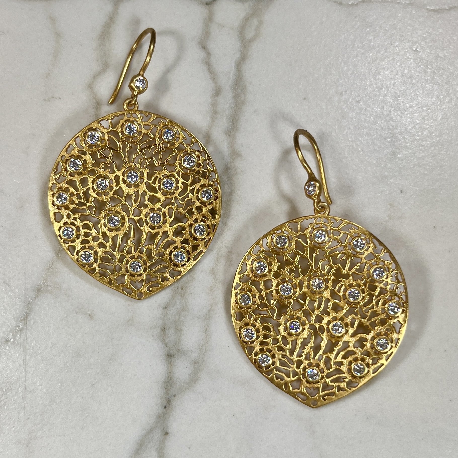 Julie Vos Peacock Earrings