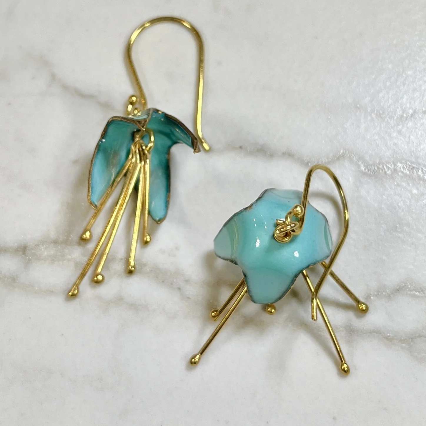 Jenny Walker Jewelry Enamel Earrings