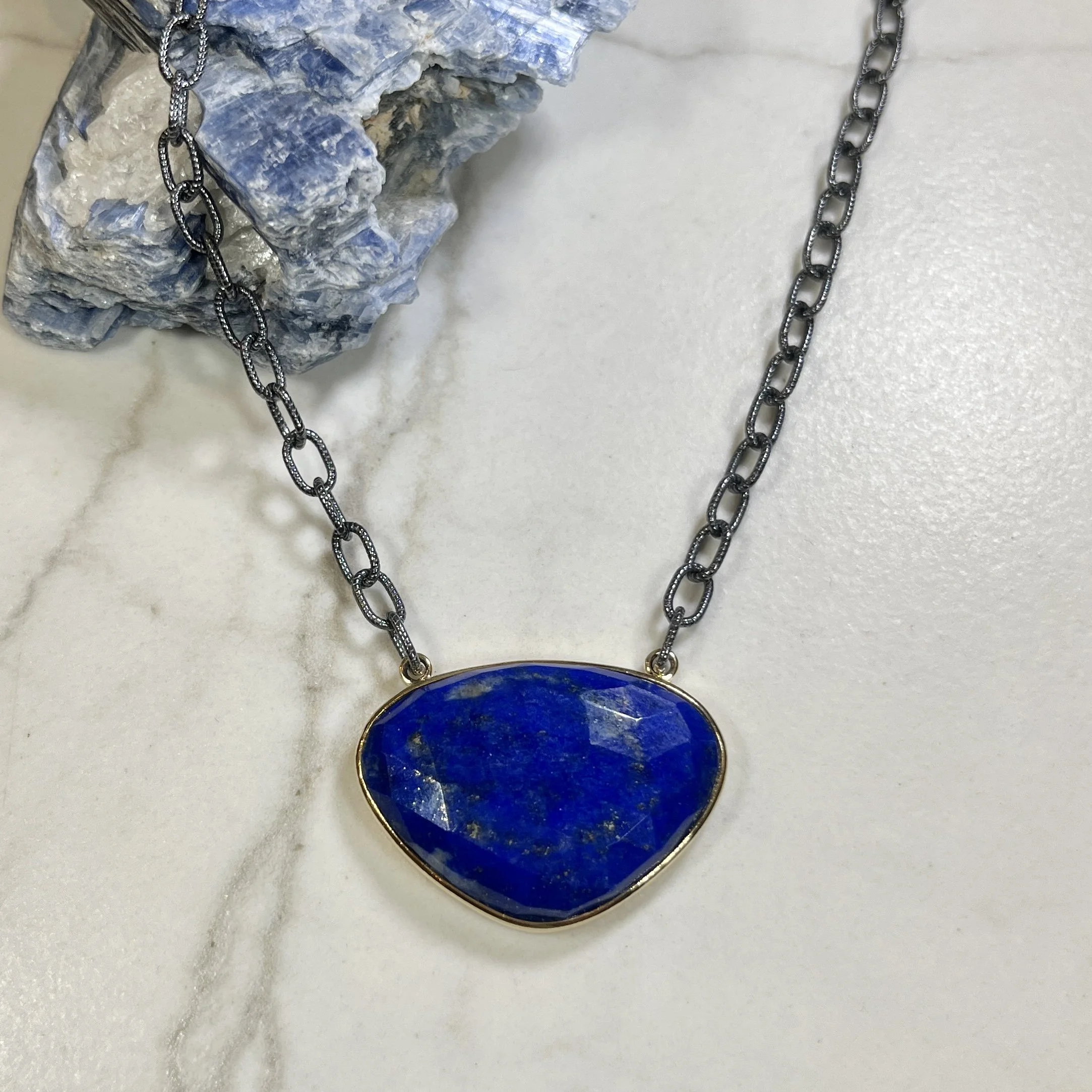 Lulu Designs Lapis Pendant Necklace