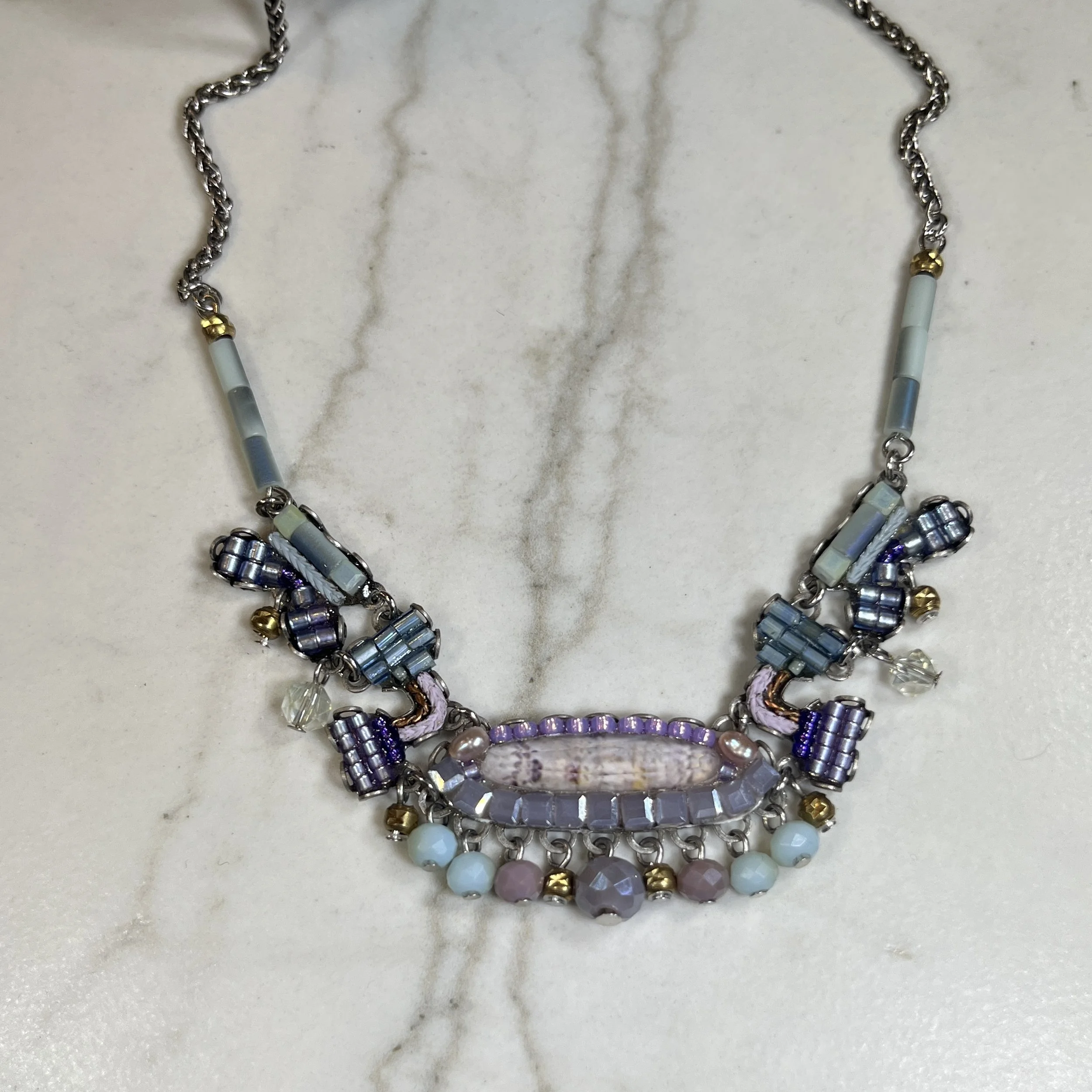 Ayala Bar Mixed Material Necklace