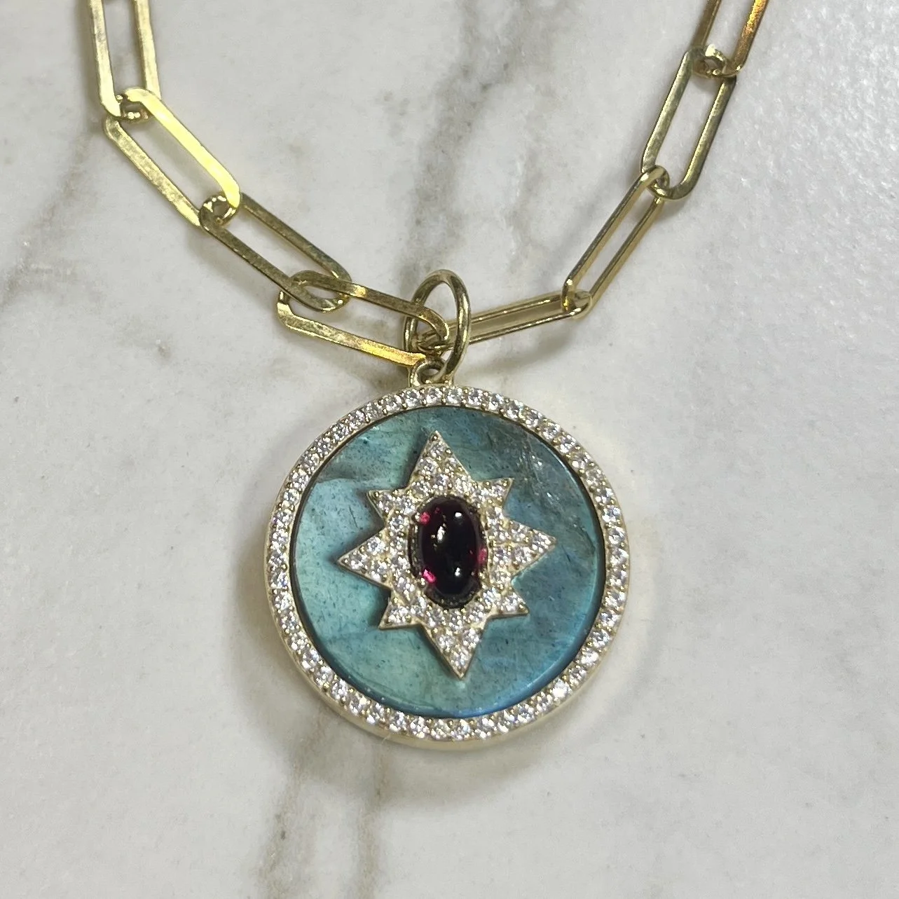 :Users:folklorica:Downloads:RReinhardtLinkNecklaceLabGarnetPendantB.jpg .jpg