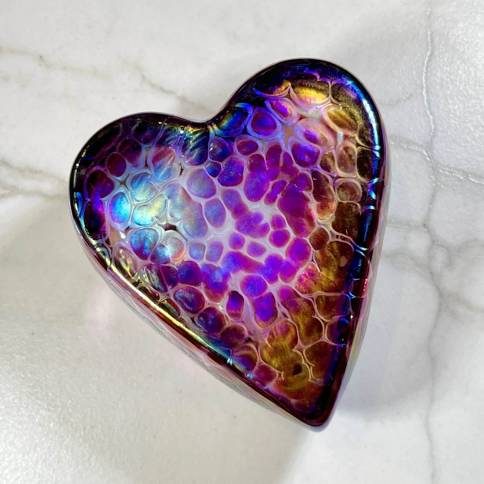 Folklorica Collection Art Glass Heart
