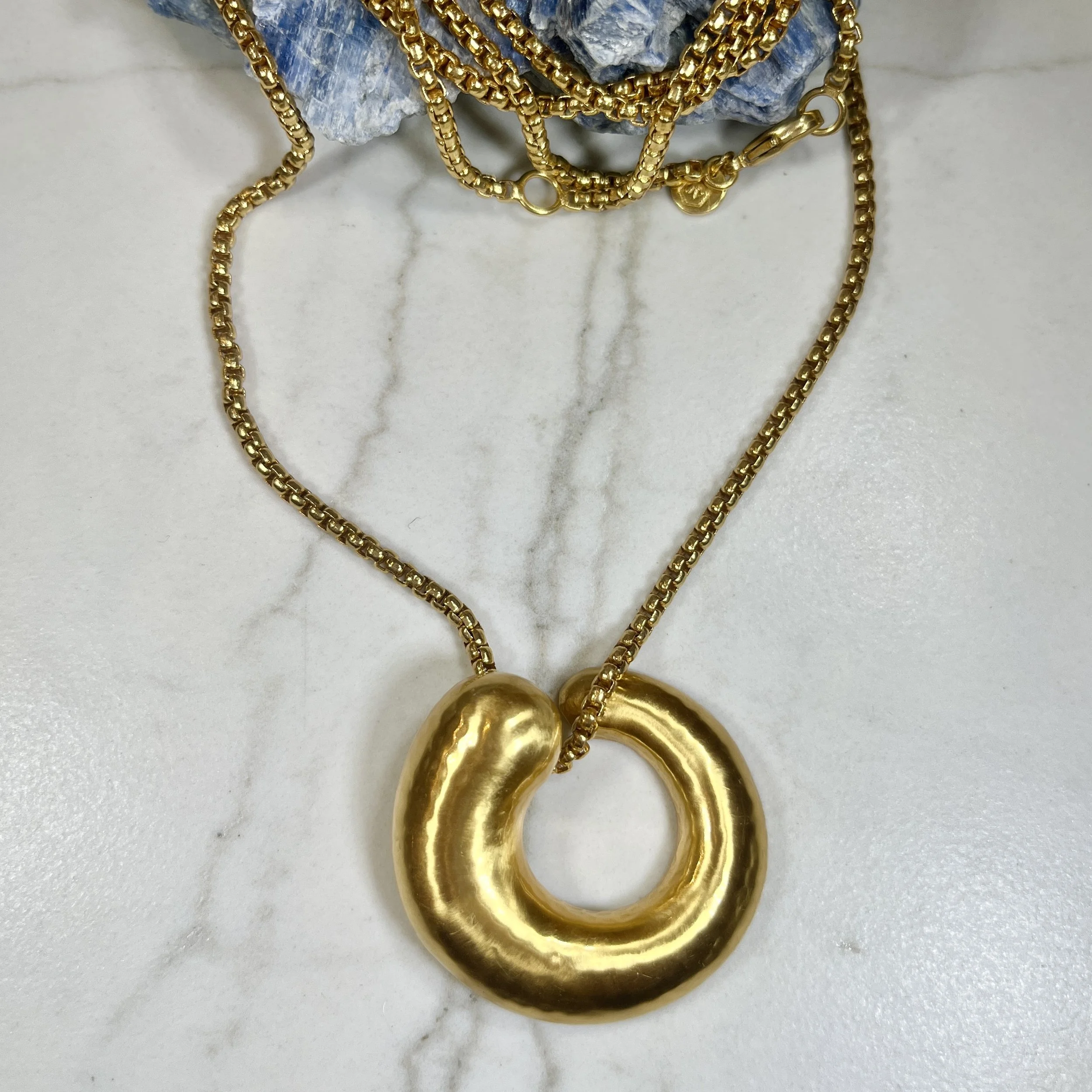 Julie Vos Spiral Pendant Necklace