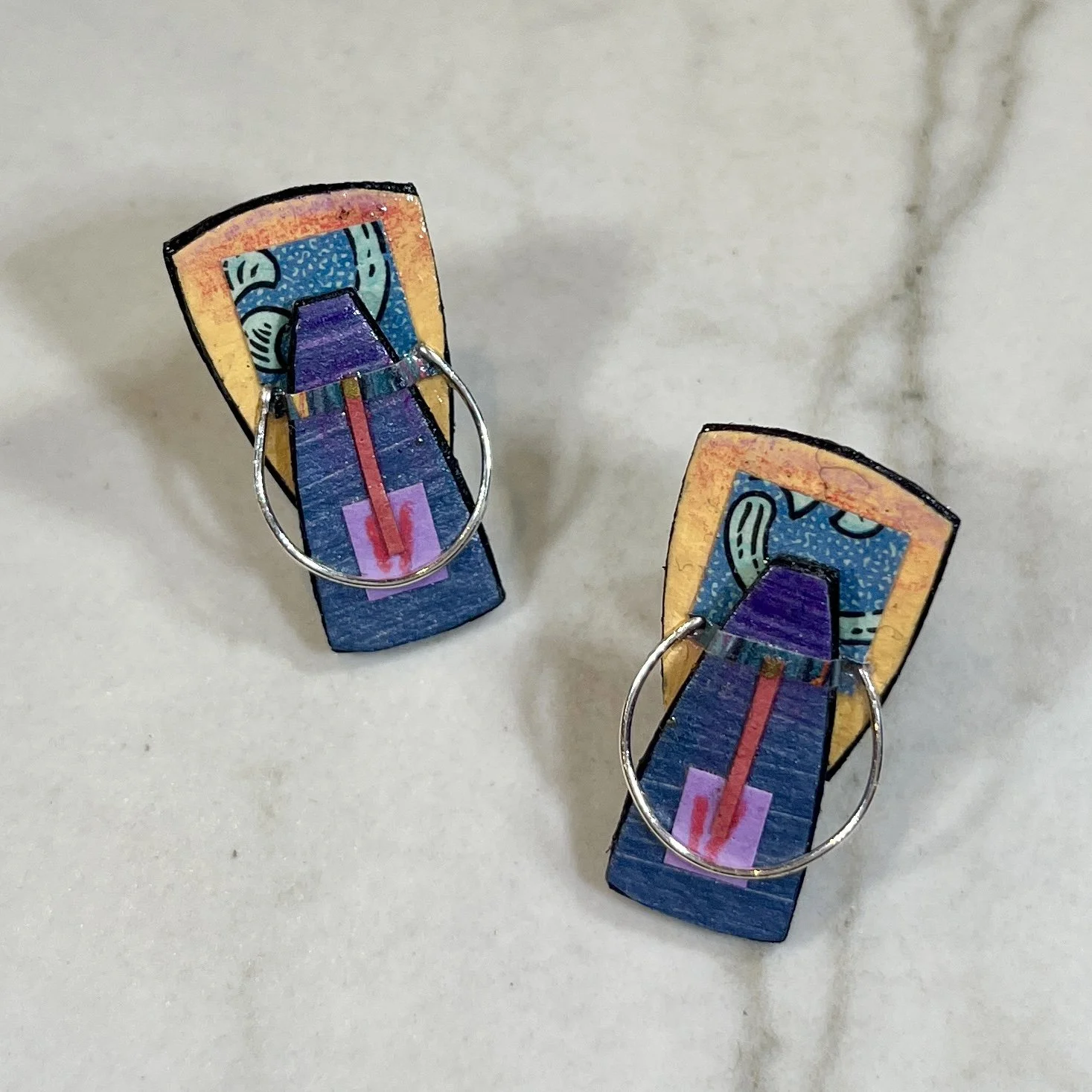 Lauren Pollaro Collage Earrings