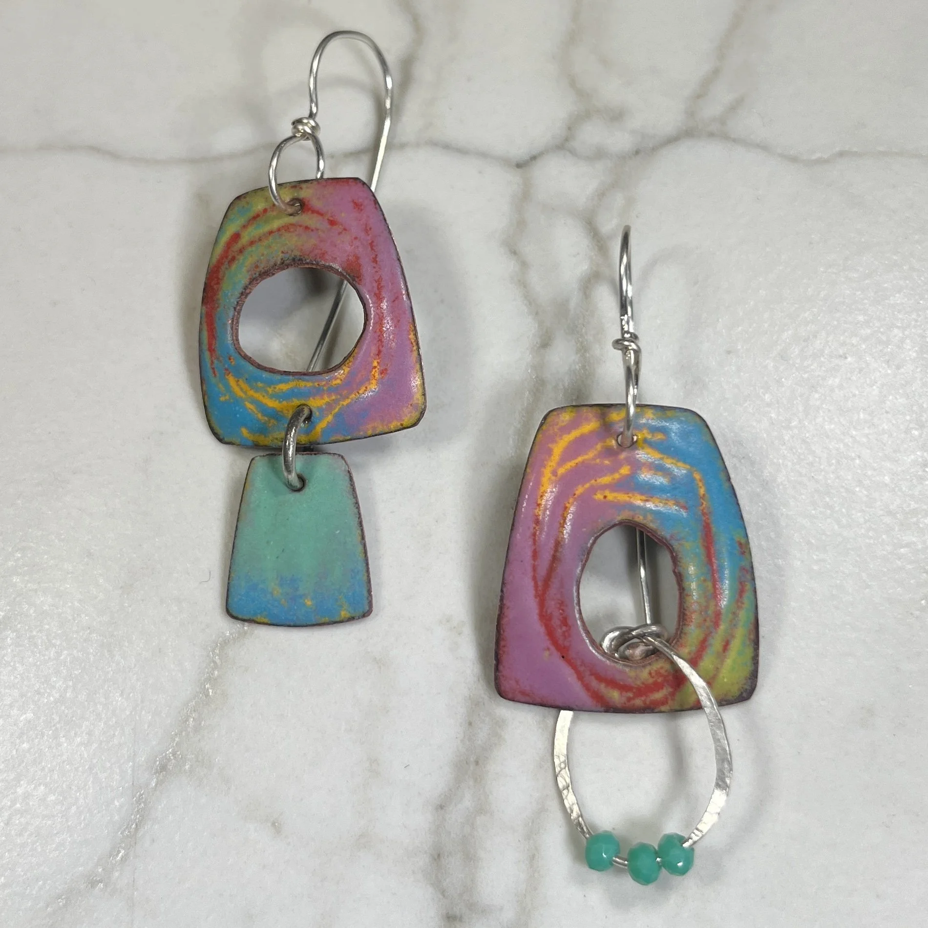 Lauren Pollaro Enamel Earrings