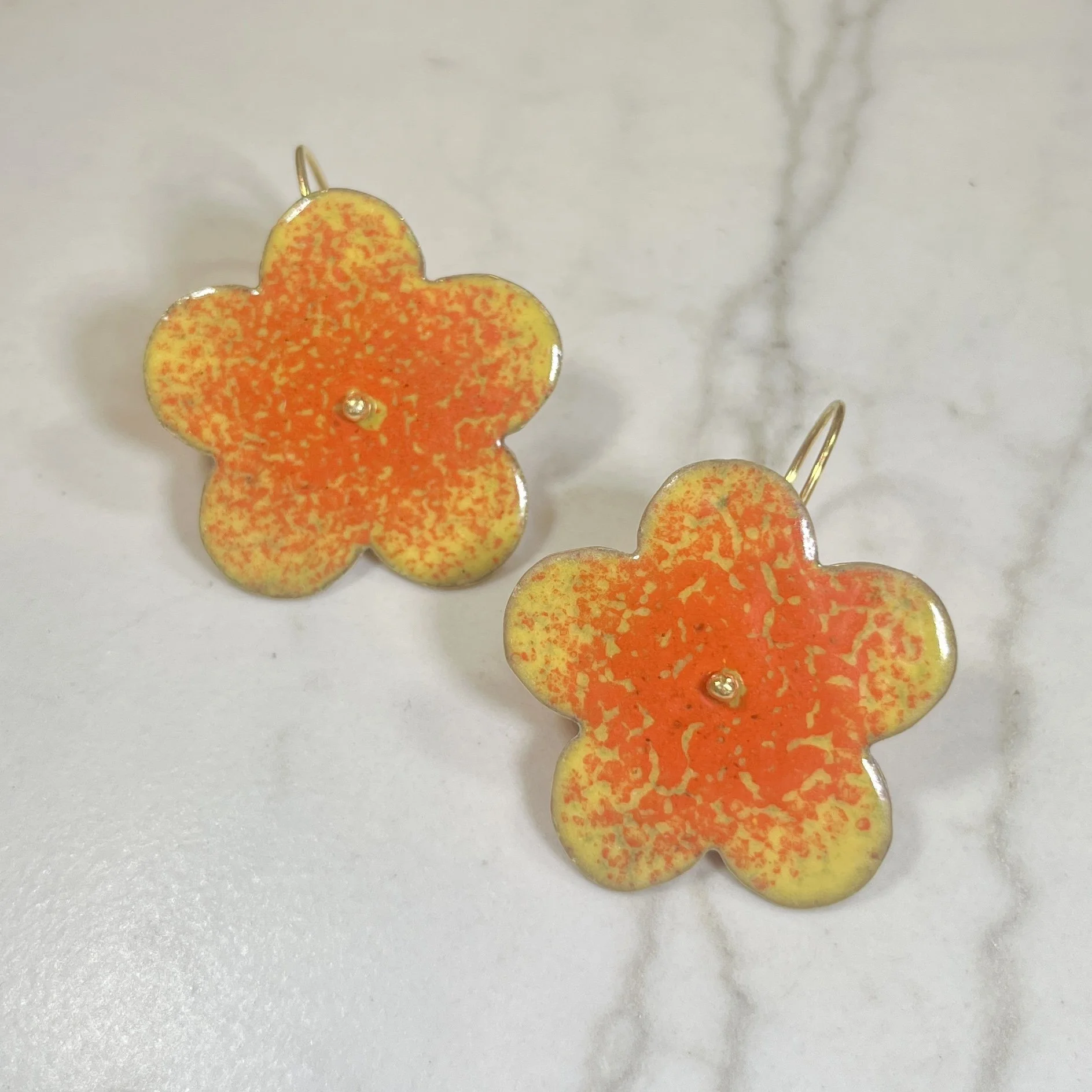 Jenny Walker Enamel Earrings