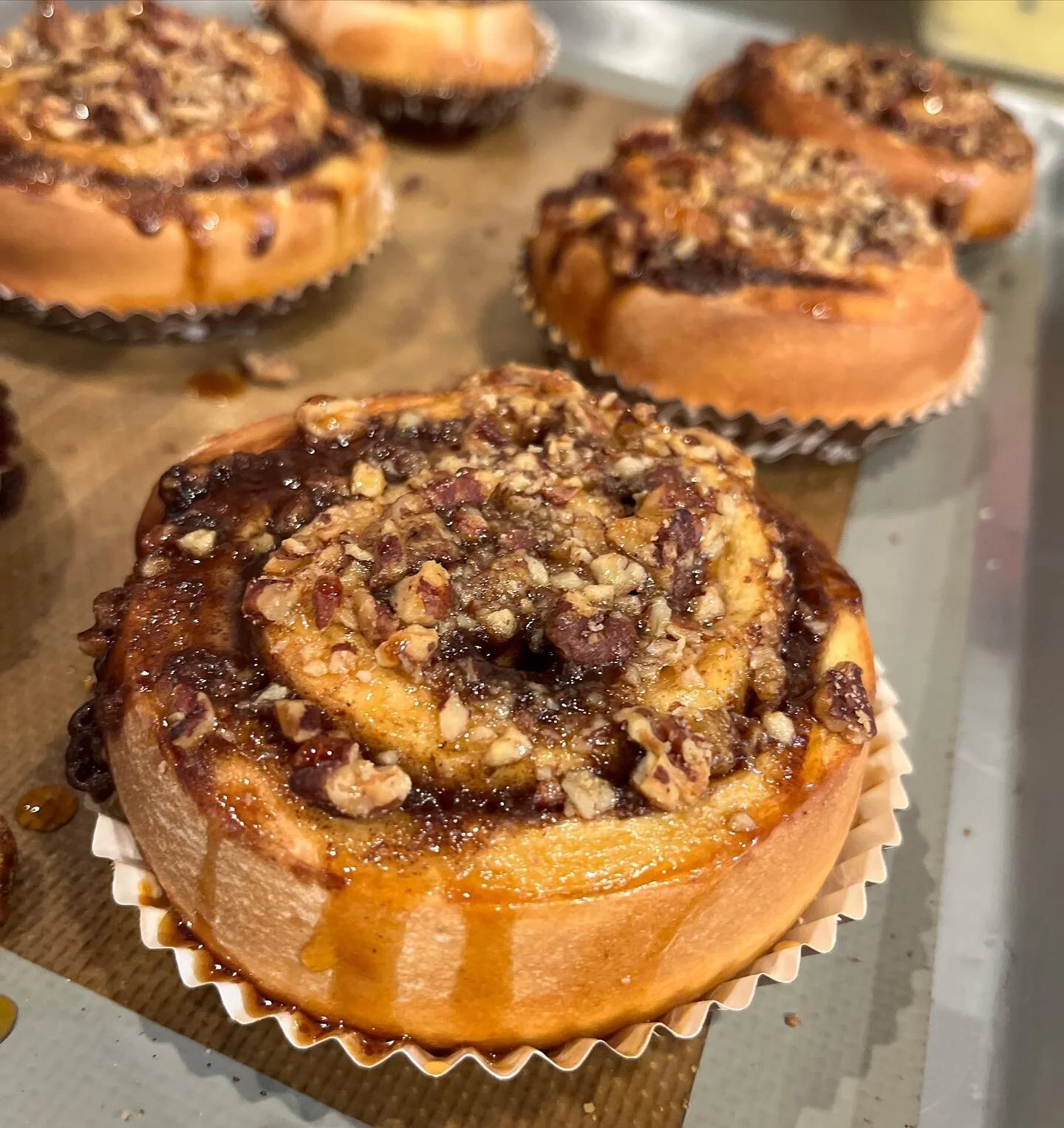Oh hey, sweet thang. Need a maple pecan bun this morning? We think so. 😋