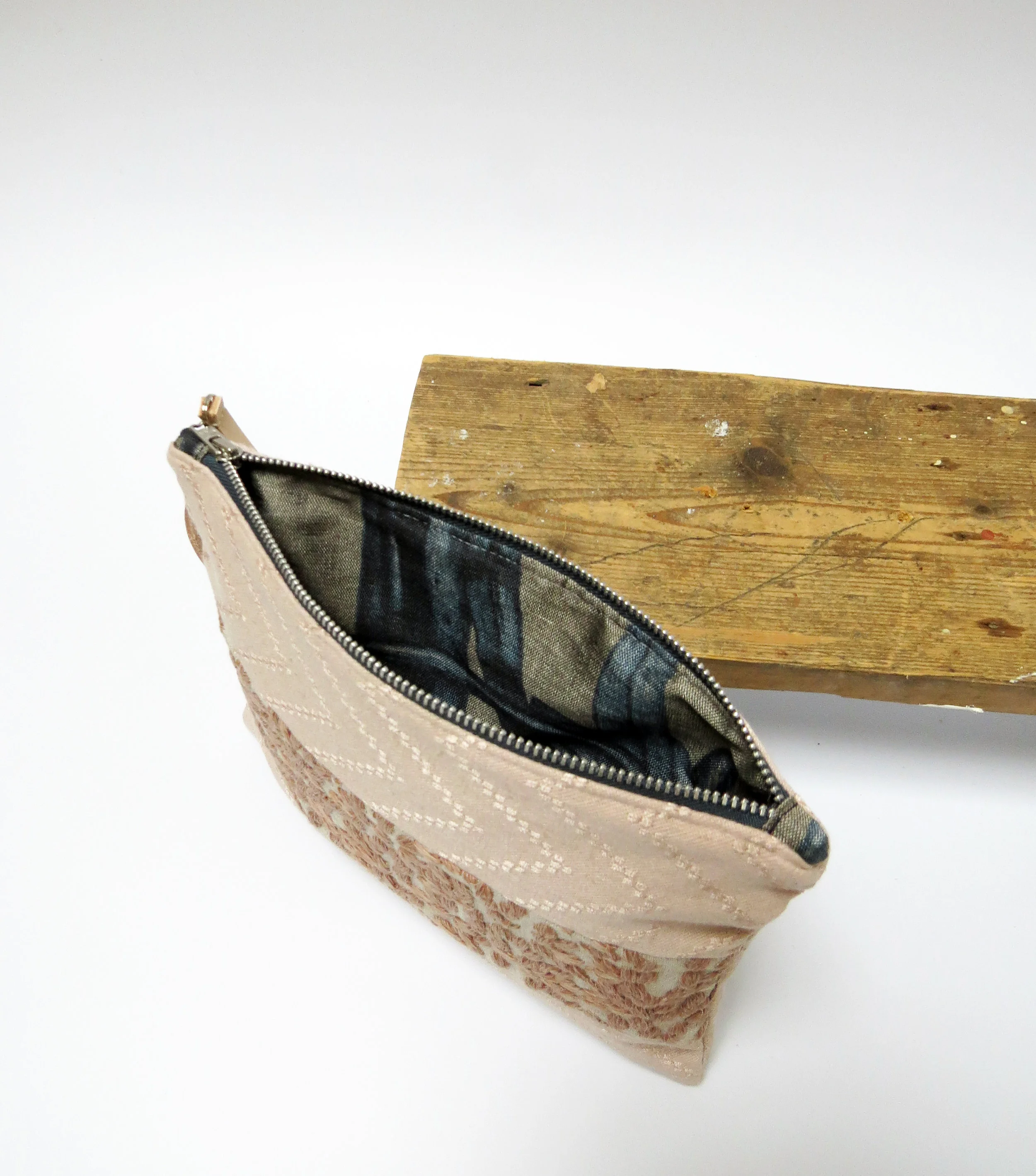 sustainable handwoven handmade wedding wristlet by E.Ballon Design