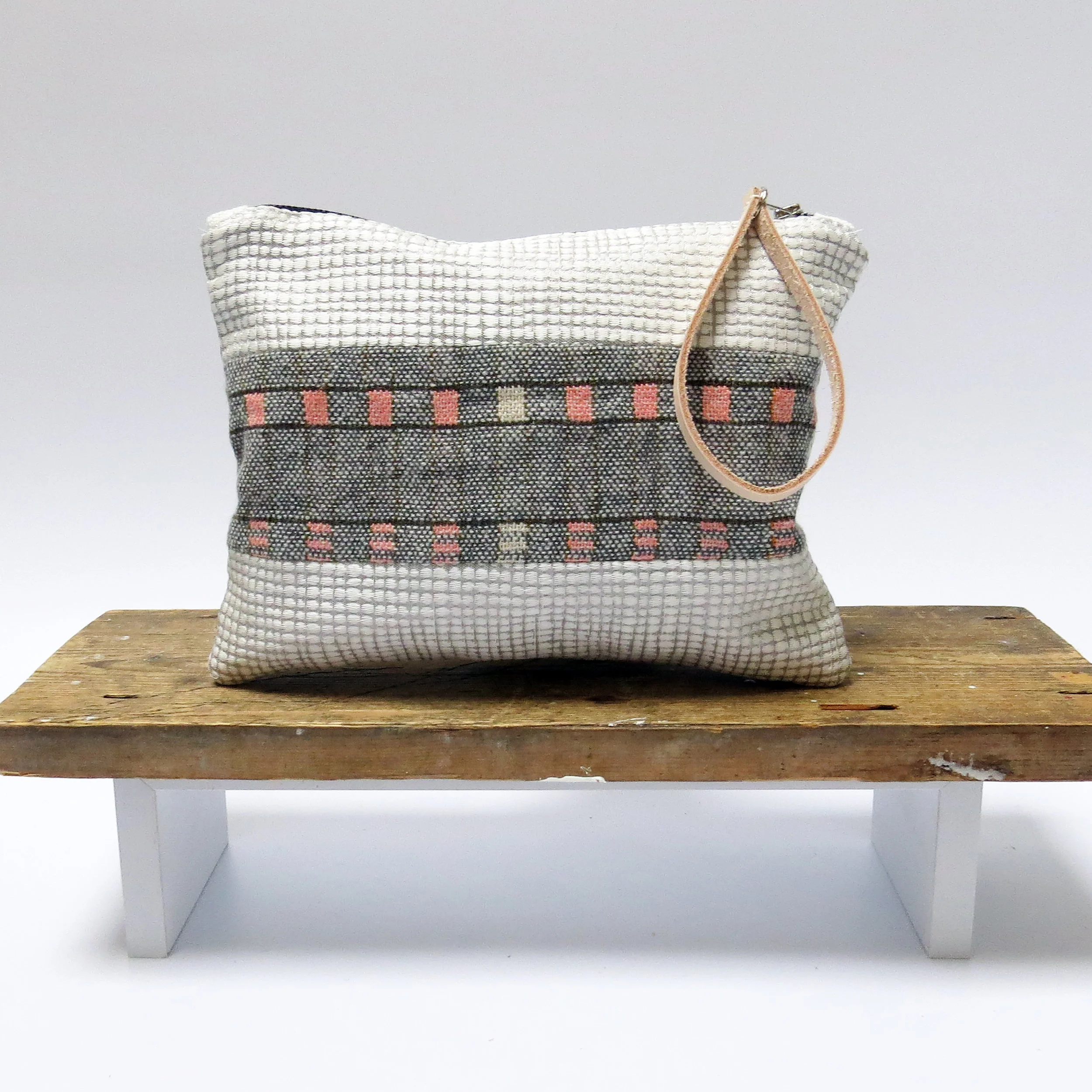 sustainable handwoven handmade wedding wristlet by E.Ballon Design