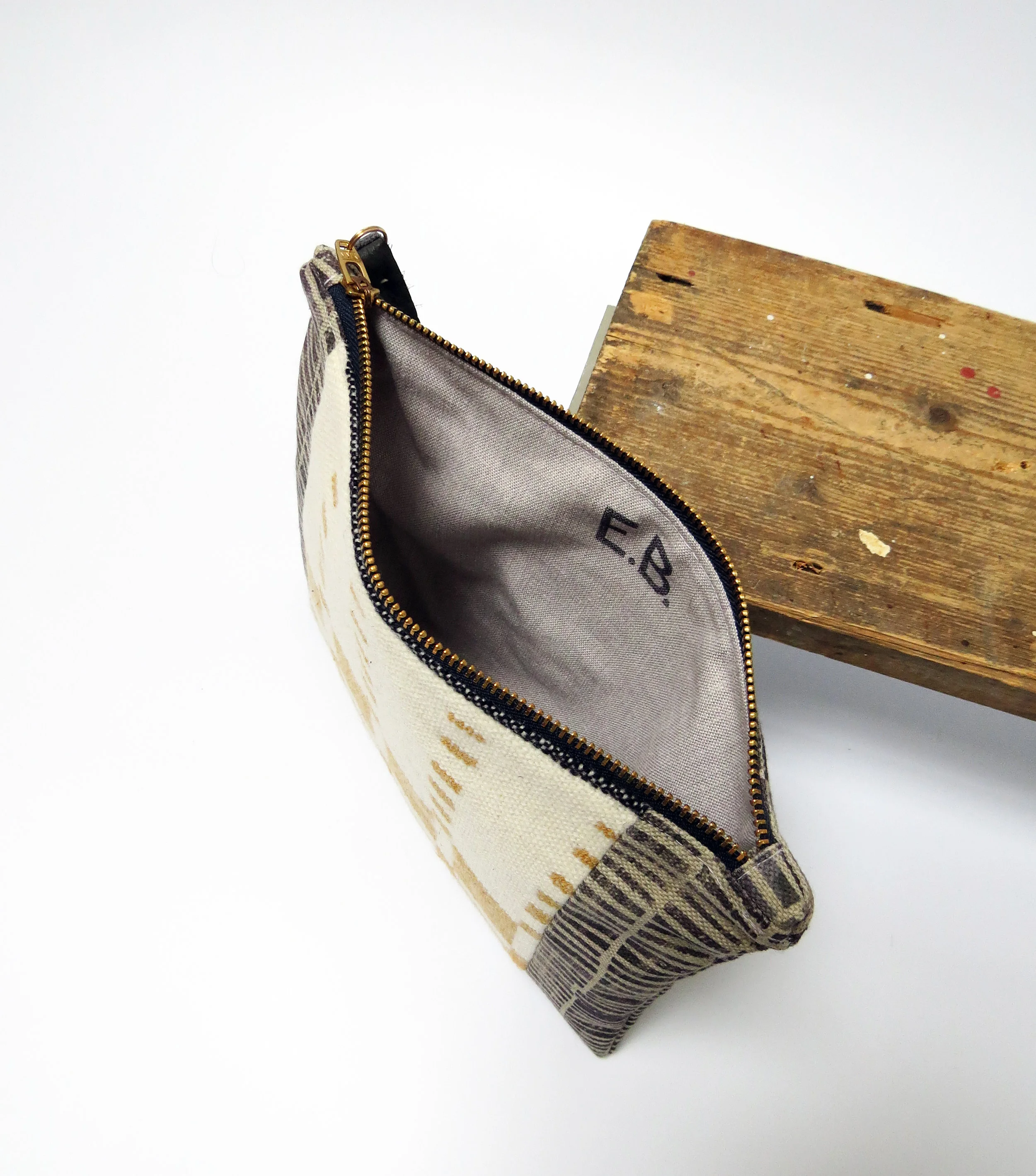 sustainable handwoven handmade wedding wristlet by E.Ballon Design