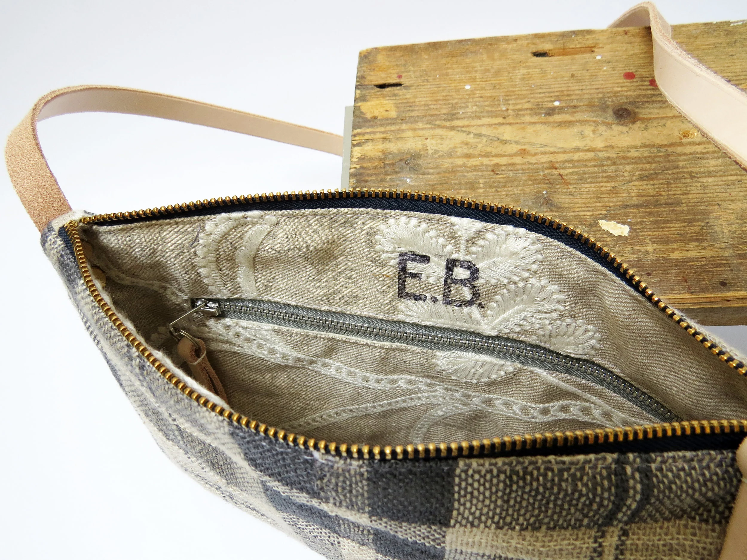sustainable handwoven handmade crossbody bag by E.Ballon Design