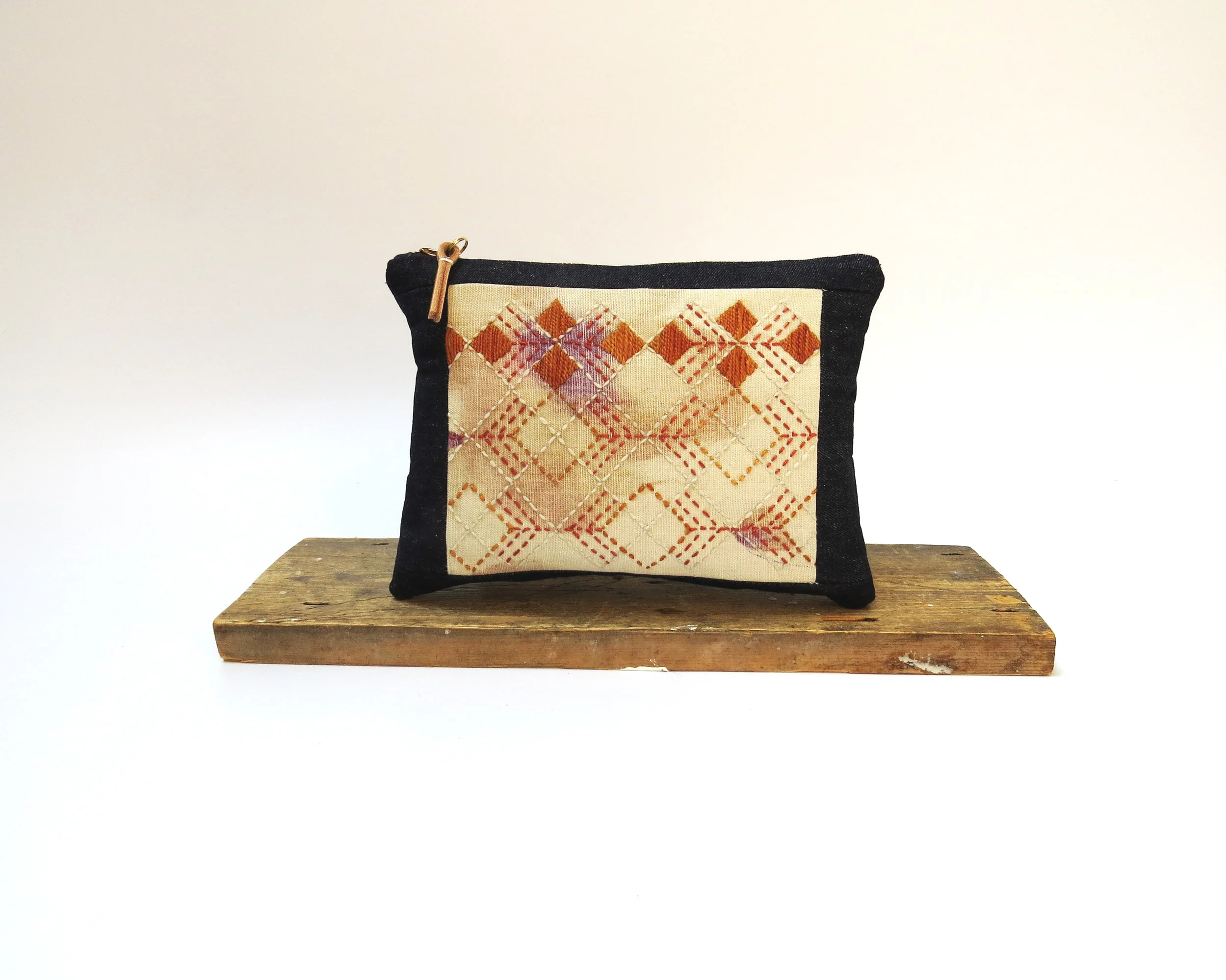 Handstitched Organic recyled Denim Bag