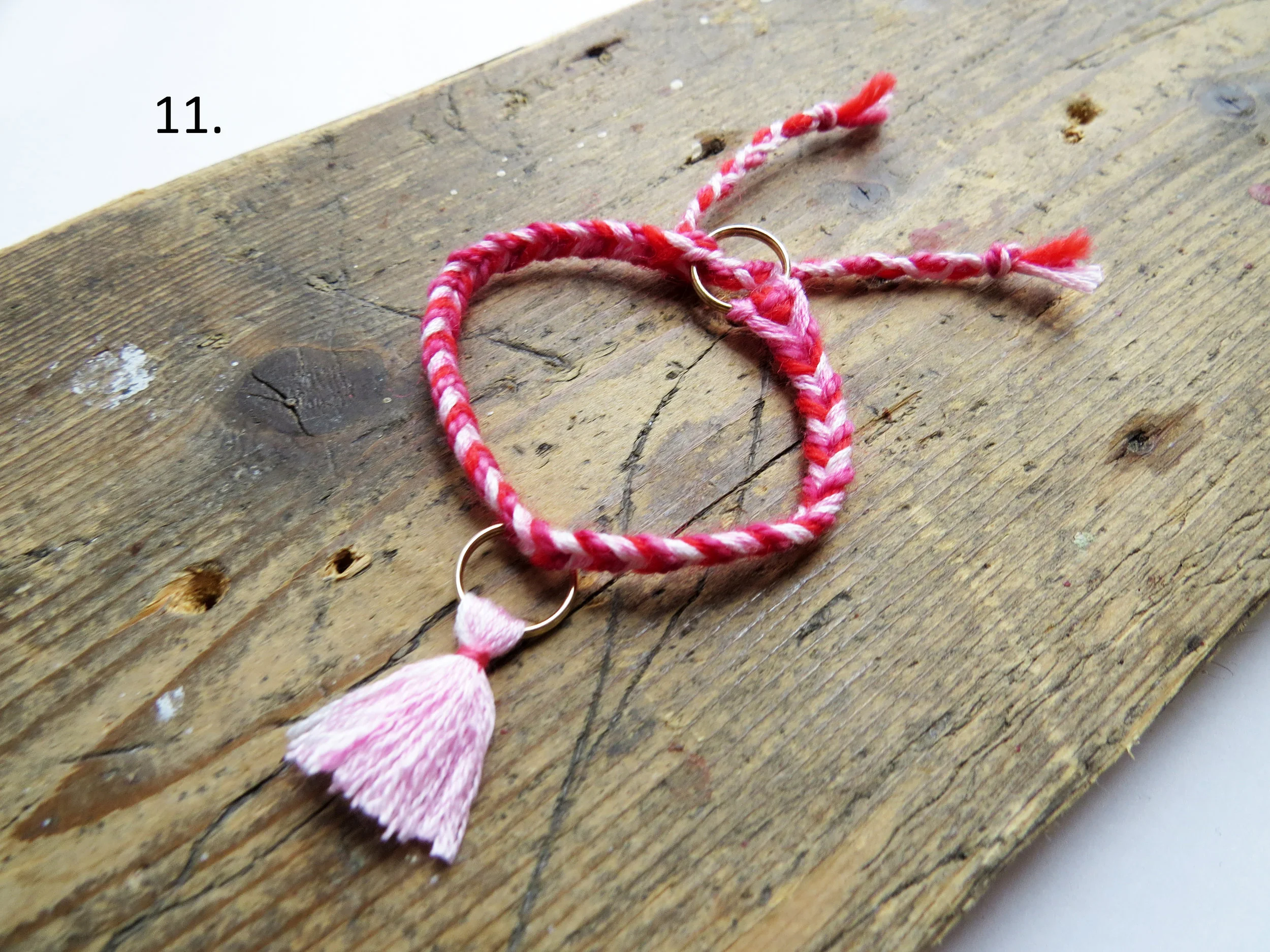 Summer Jewellery friendship Bracelet Sustainable Handmade Tassel