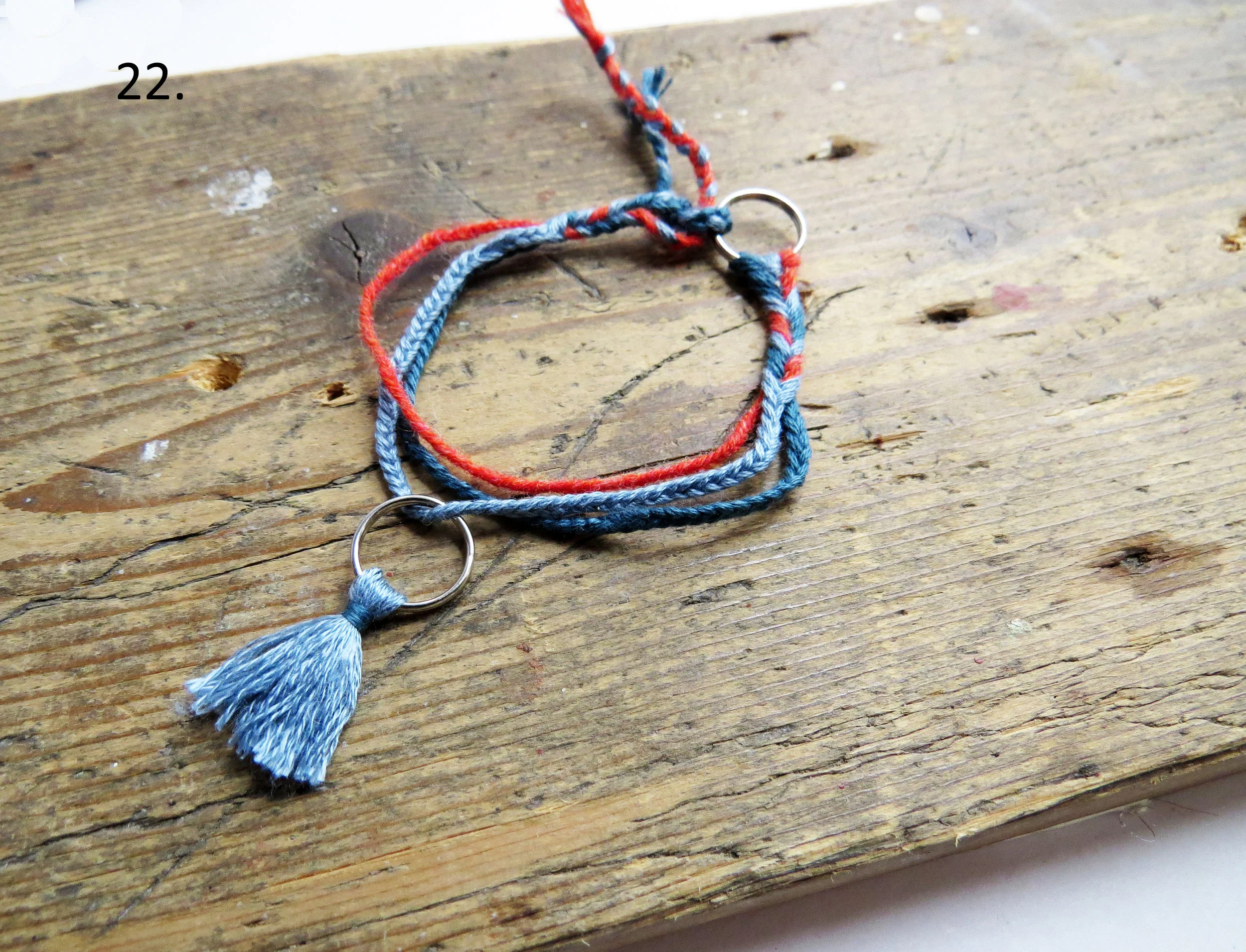 Summer Jewellery friendship Bracelet Sustainable Handmade Tassel