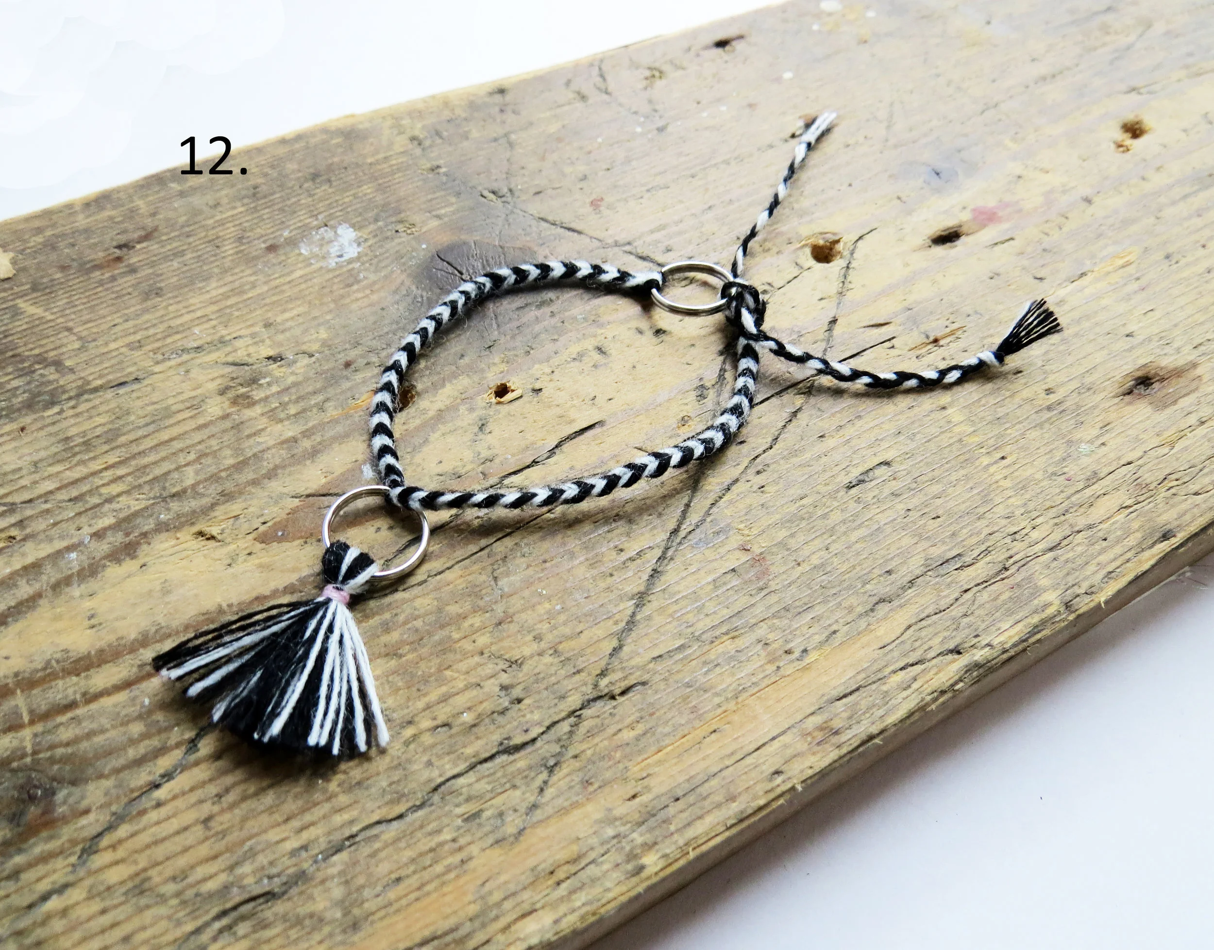 Summer Jewellery friendship Bracelet Sustainable Handmade Tassel