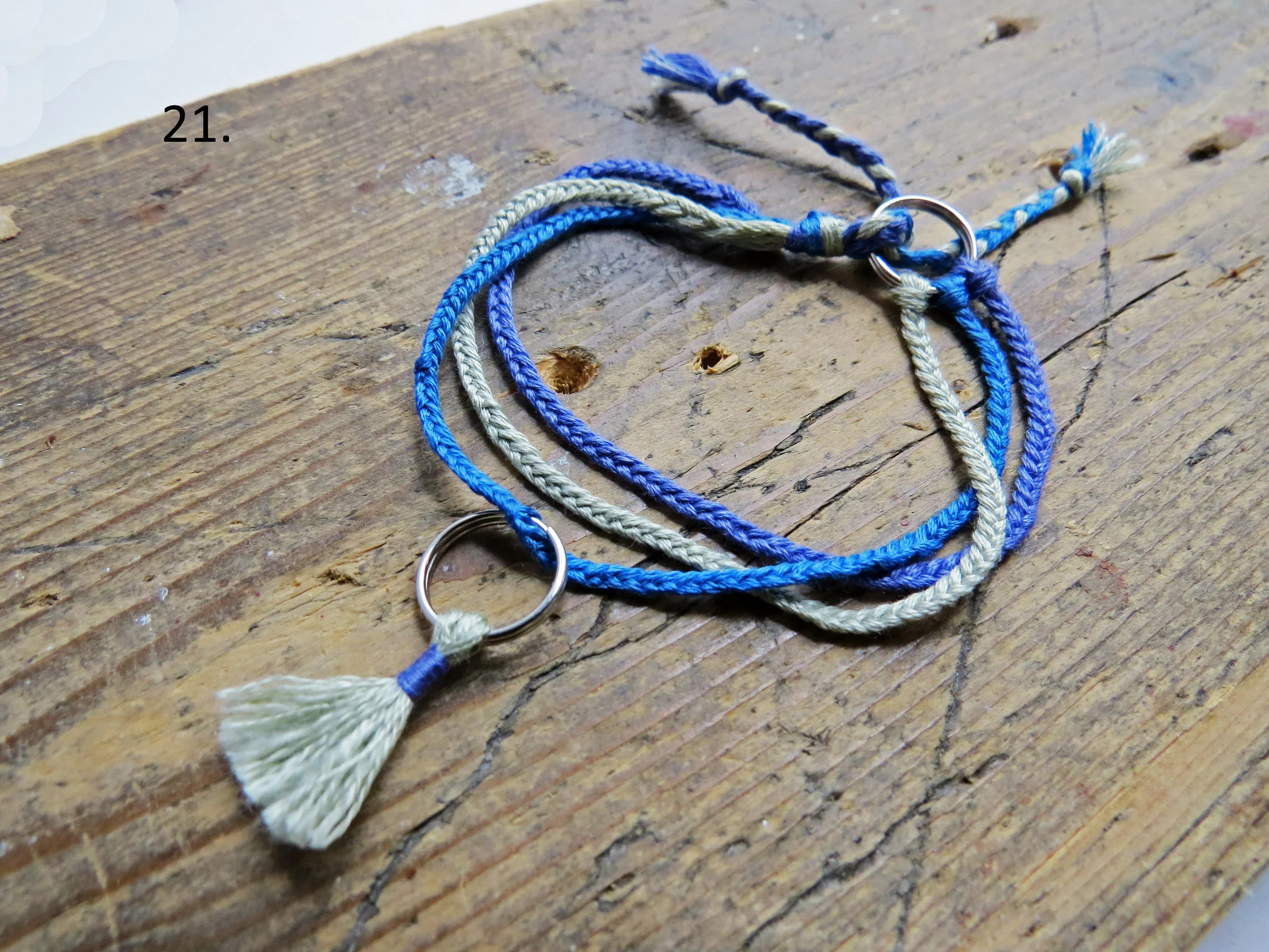 Summer Jewellery friendship Bracelet Sustainable Handmade Tassel