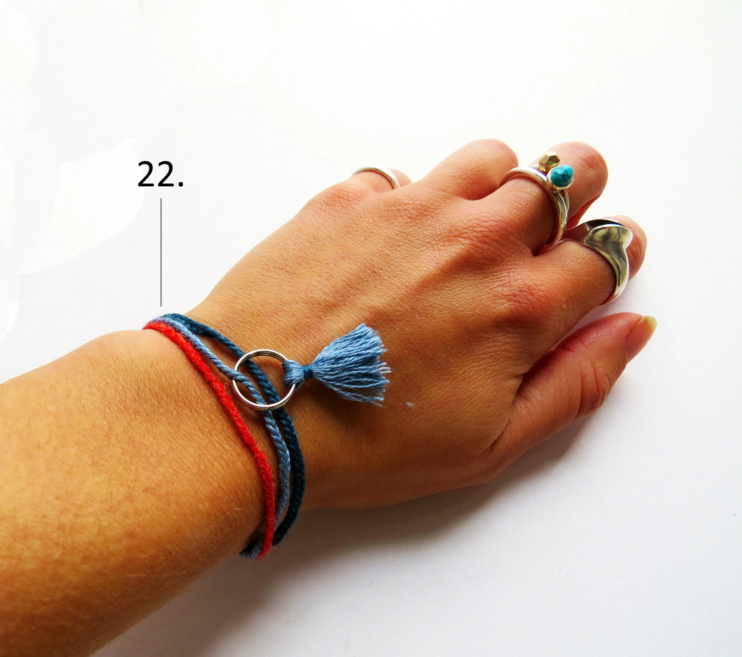 Summer Jewellery friendship Bracelet Sustainable Handmade Tassel