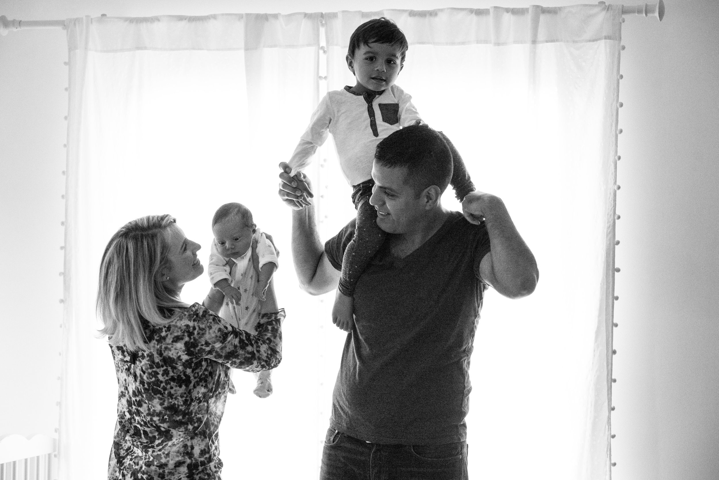 Family Session in their house in Queens