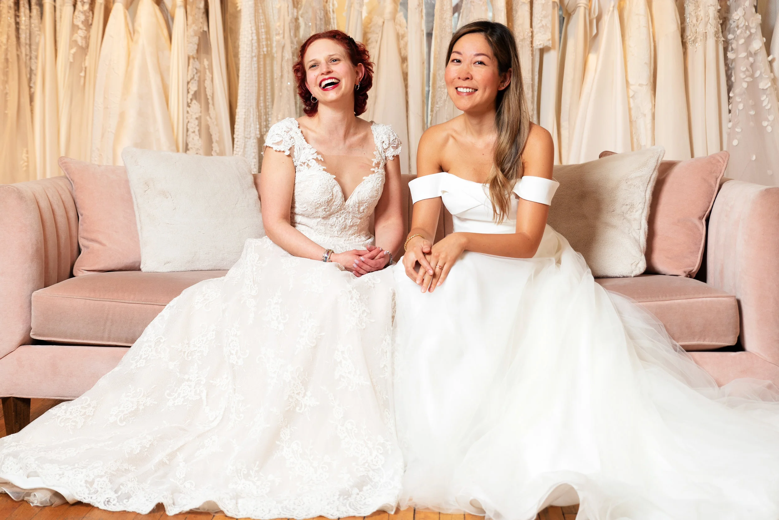 Young Survival Coalition partnered with wedding designer Kelly Faetanini and Gabriella New York Bridal Salon to donate wedding dresses to two breast cancer survivors for their upcoming weddings.