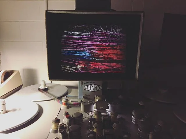Stills from experimenting with ink and line quality on 16mm 🎨🎞