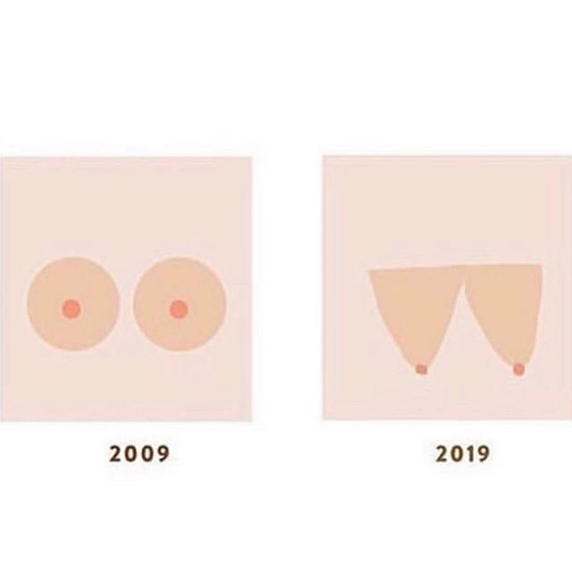 Pretty much sums up my breastfeeding journey. How &lsquo;bout yours? ( . ) ( . ) #10yearchallenge / / @violetacorderosa &bull;
&bull;
&bull;
#normalizebreastfeeding #motherhood #unitedinmomhood #breastfeeding #breastfeed #motherhoodrising