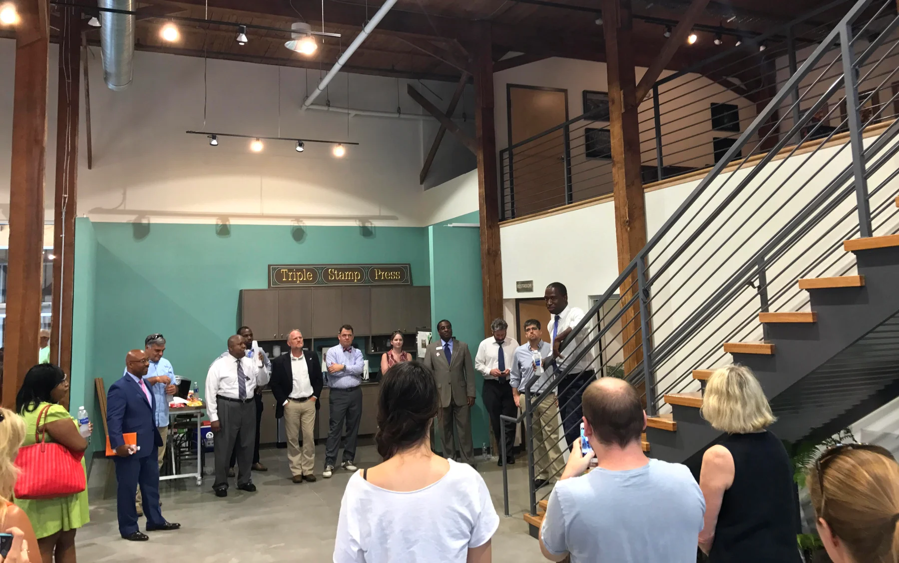 Mayor Stoney drops by to check out progress