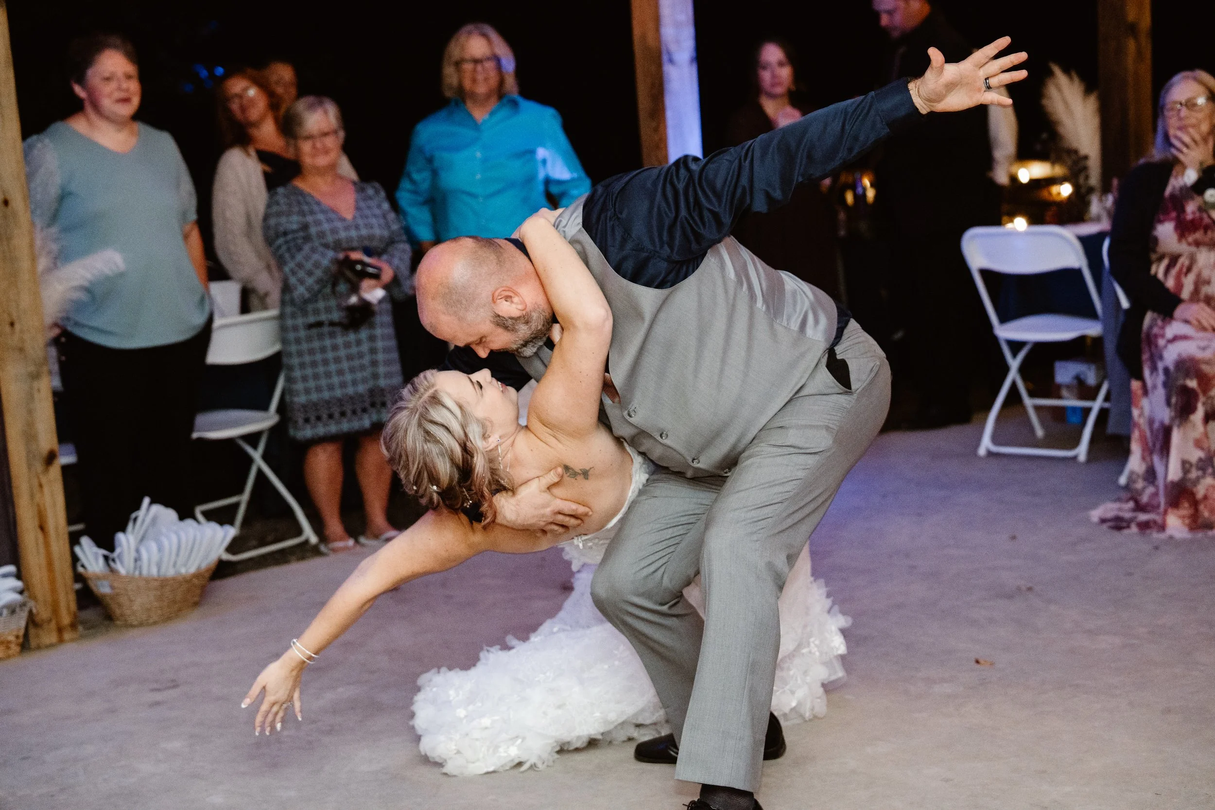 Grand finale of the couples first dance.