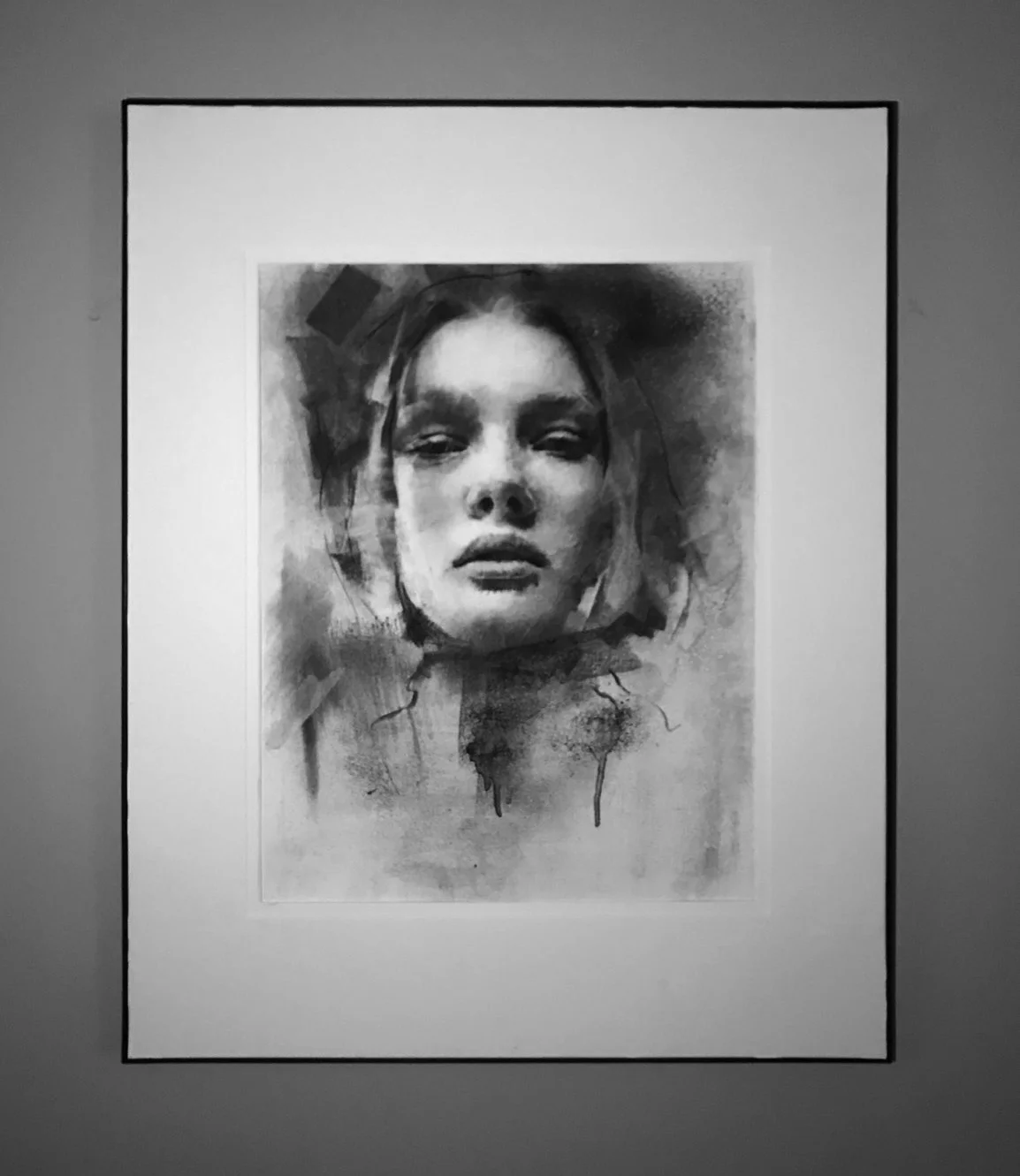 Portrait Study I - 11 x 14 inches - Charcoal on Paper - 1/2018