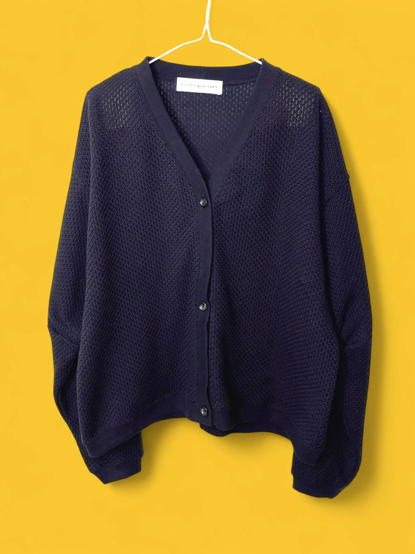 COTTON RUSSEL, LS CARDIGAN, 861-929, Cotton 100, One Size, BLACK