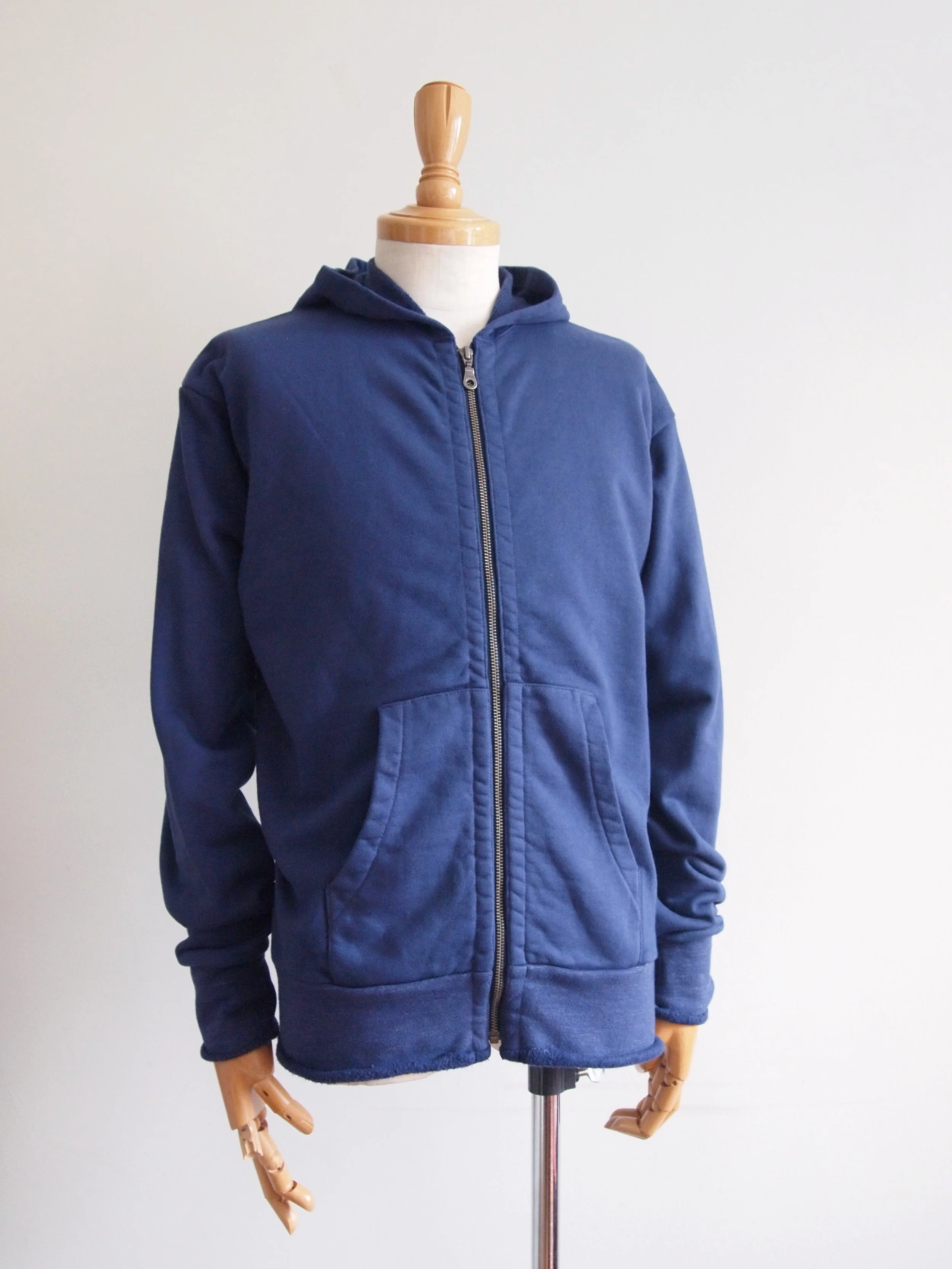  #181746  CLASSIC FLEECE&nbsp; &nbsp;LS ZIP HOODY   shown in NAVY  100% COTTON 