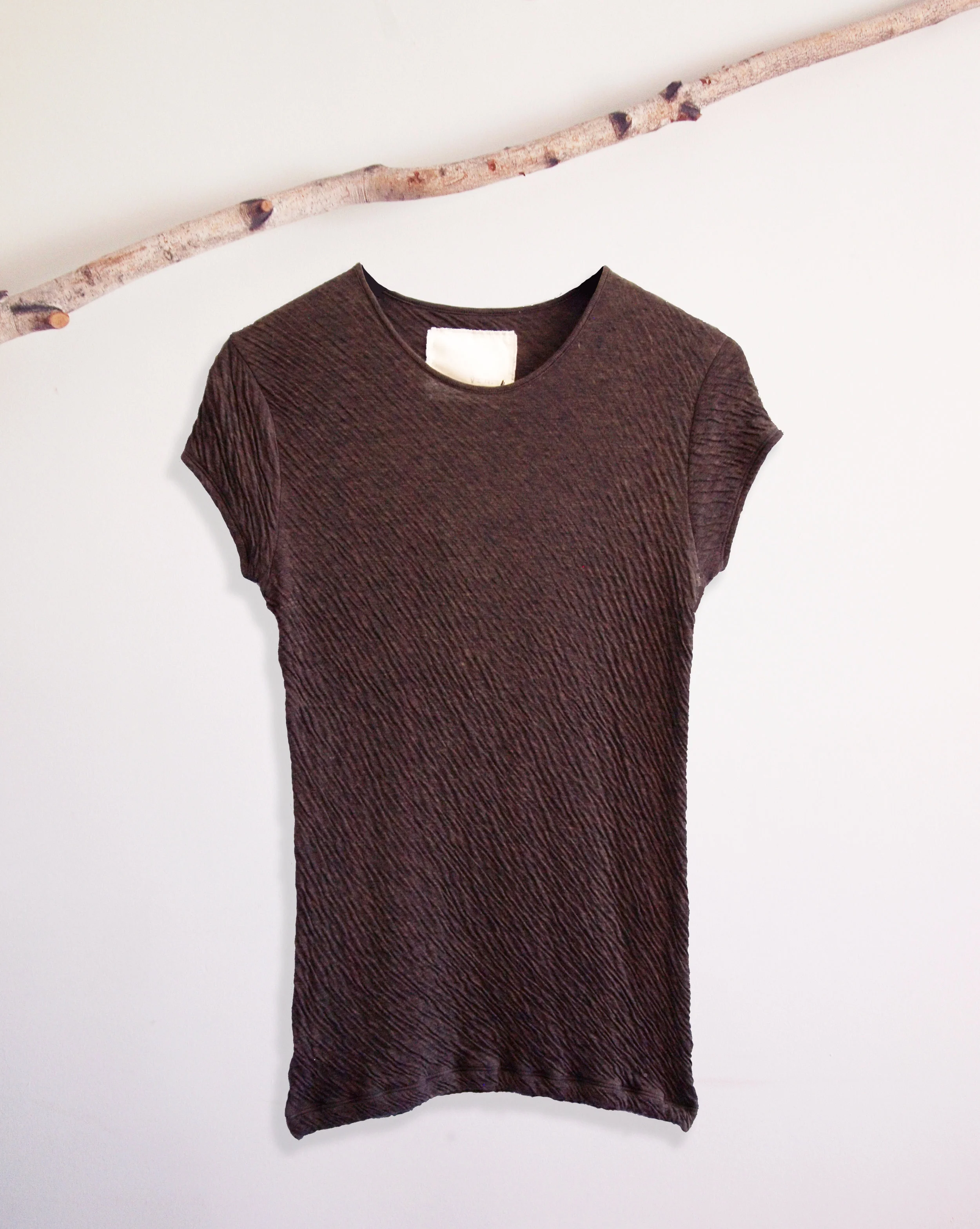 #881-509 HI-SOFT DBL FACE COMBO SS CREW shown in BLACK 5% COTTON/ 45% NYLON X 100% COTTON