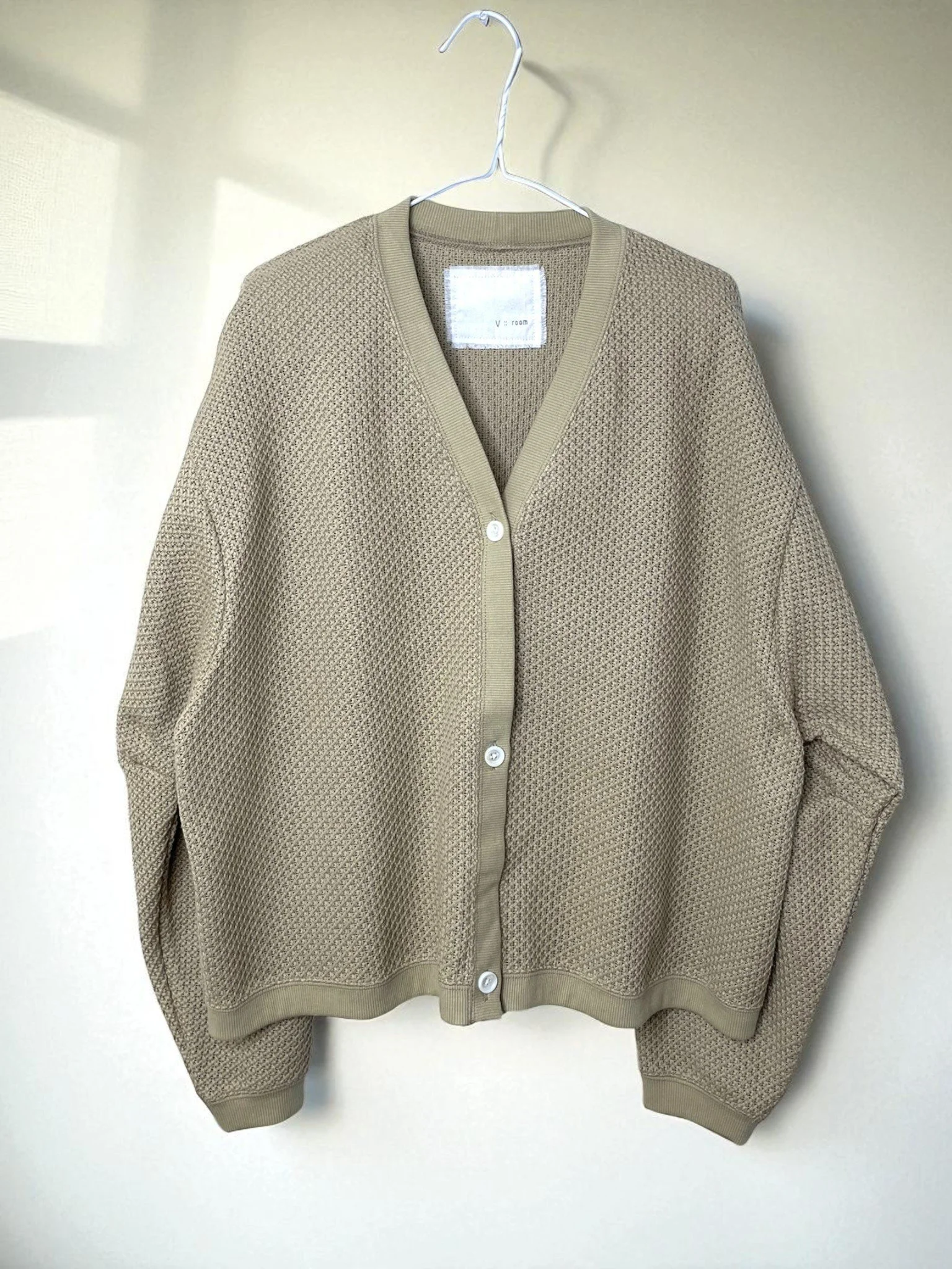 COTTON RUSSEL, LS CARDIGAN, 861-929, Cotton 100, One Size, BEIGE