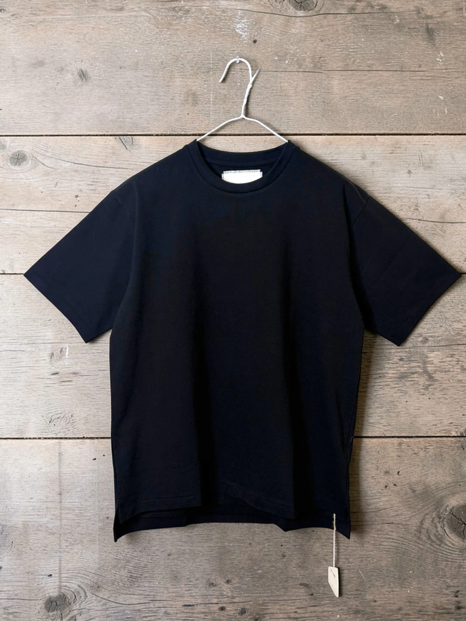 VINTAGE HEAVY JERSEY, SS LOOSE CREW T-SHIRTS, 1610110, Cotton 100, BLACK