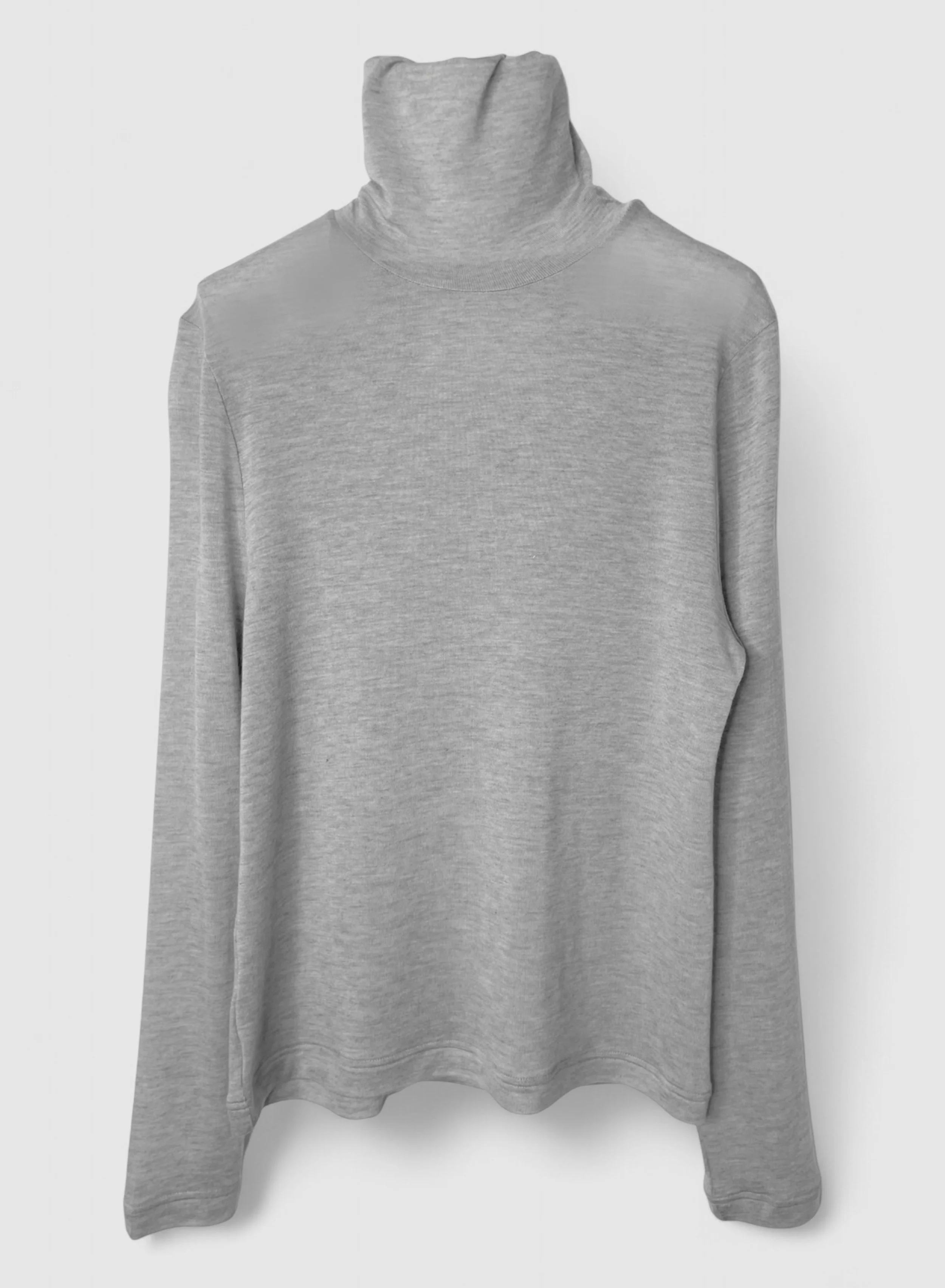 CASHMERE SILK JERSEY, 86%tencel 5%silk 4%cashmere, #842-871, LS TURTLE, GREY