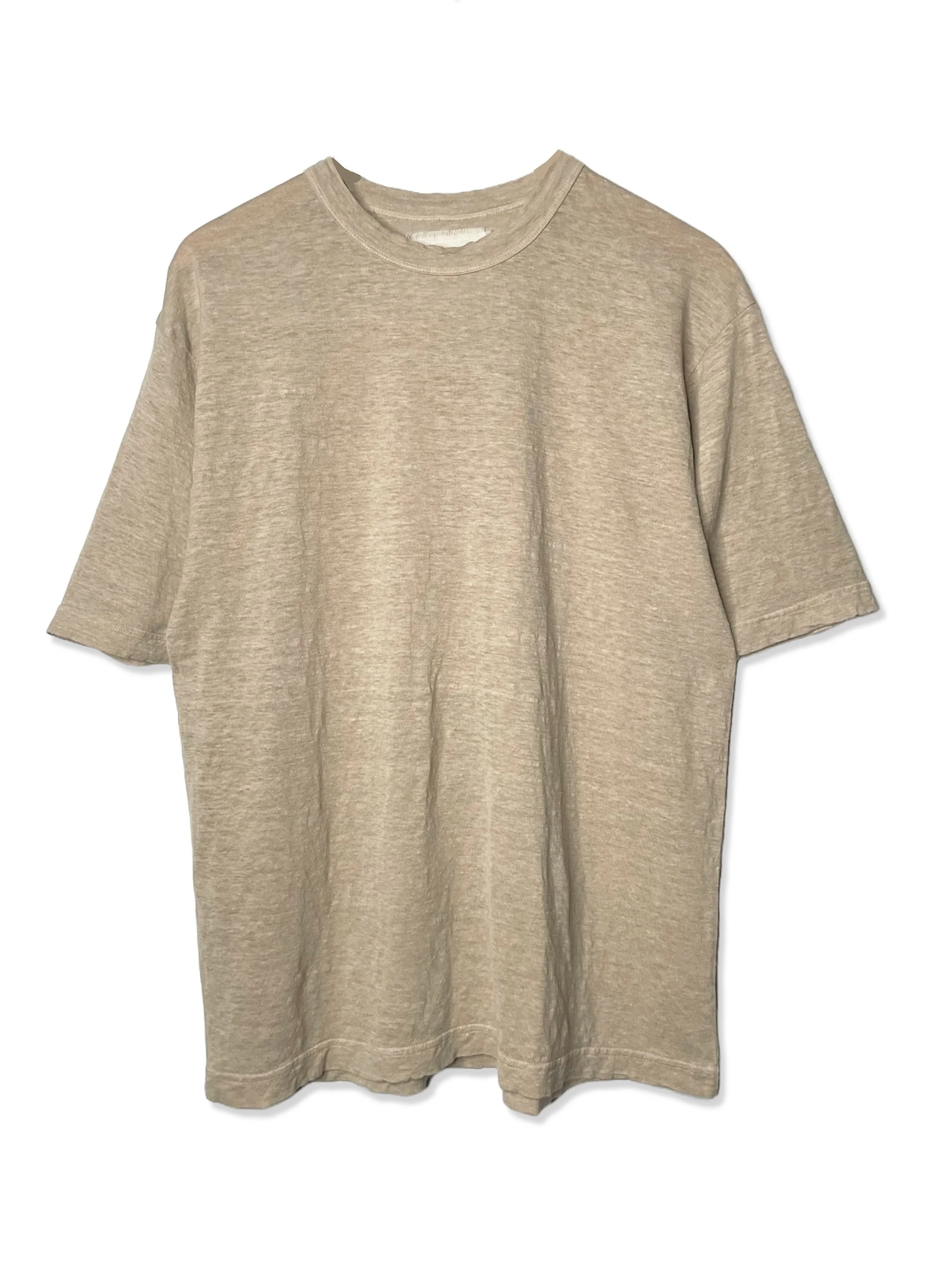 Hemp Jersey, S/S CREW, VLR1410064, Hemp 100%, SAND KHAKI