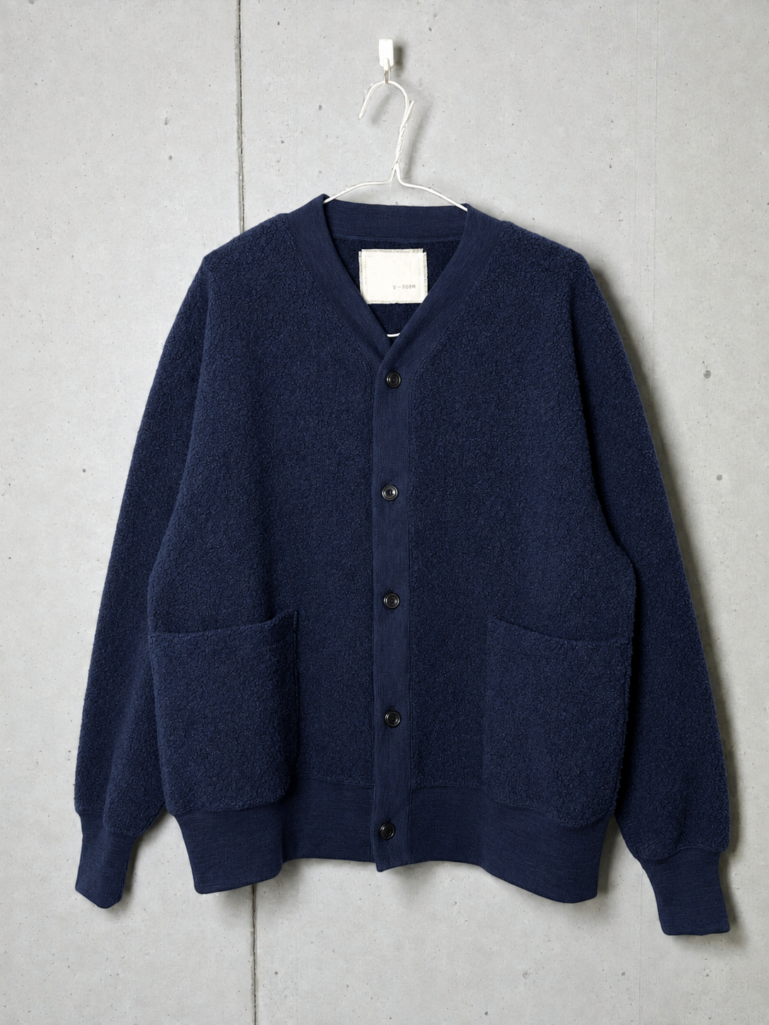 UNISEX, Wool BOA,56% Wool/ 27%Polyester/ 15% Nylon/ 2%Other, CARDIGAN, 1620123, NAVY