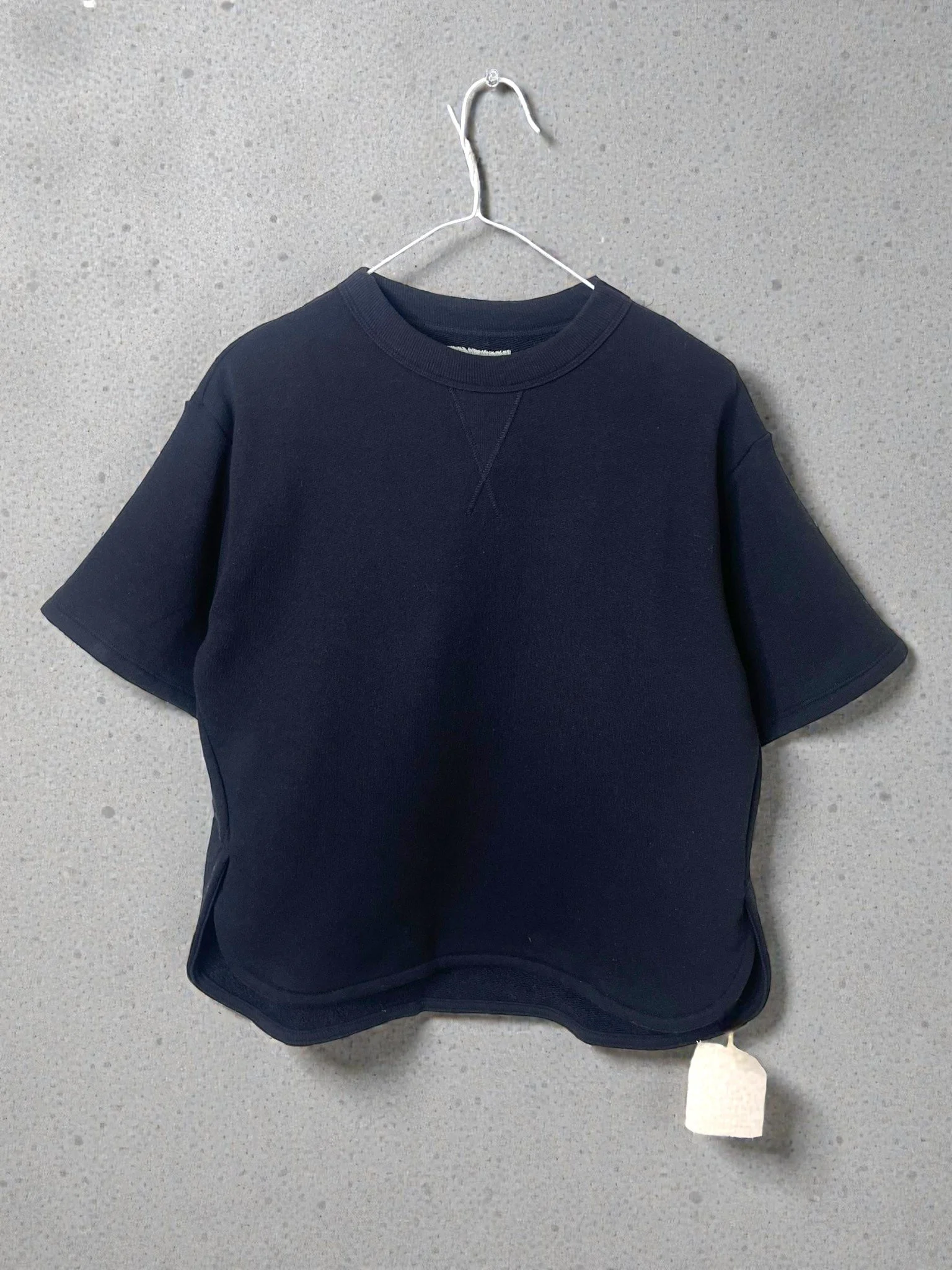 Tencel Soft Fleece, SS Crew Pullover, cotton85/lyocel15, 861-933, One Size, BLACK